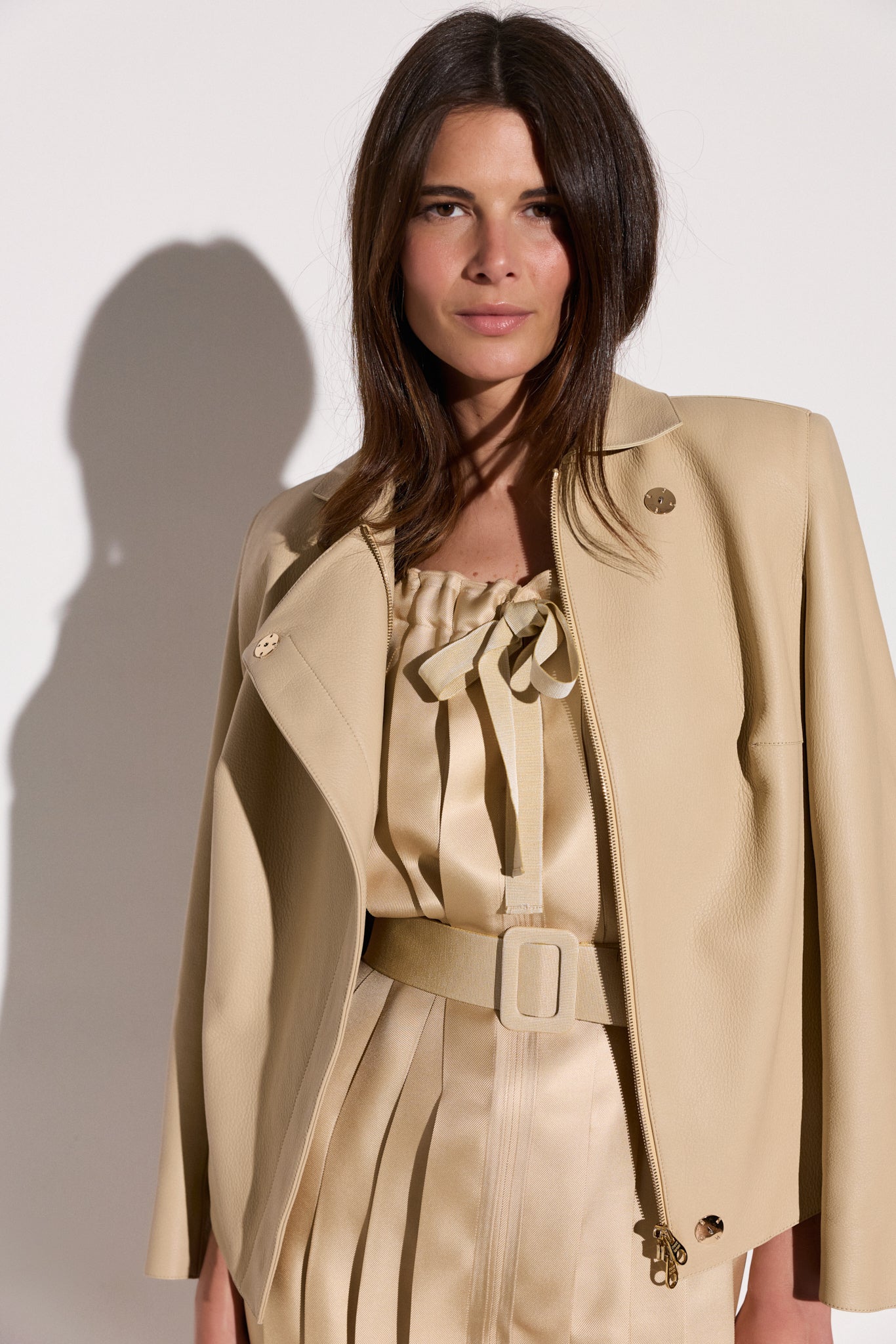 Veste en cuir de cerf