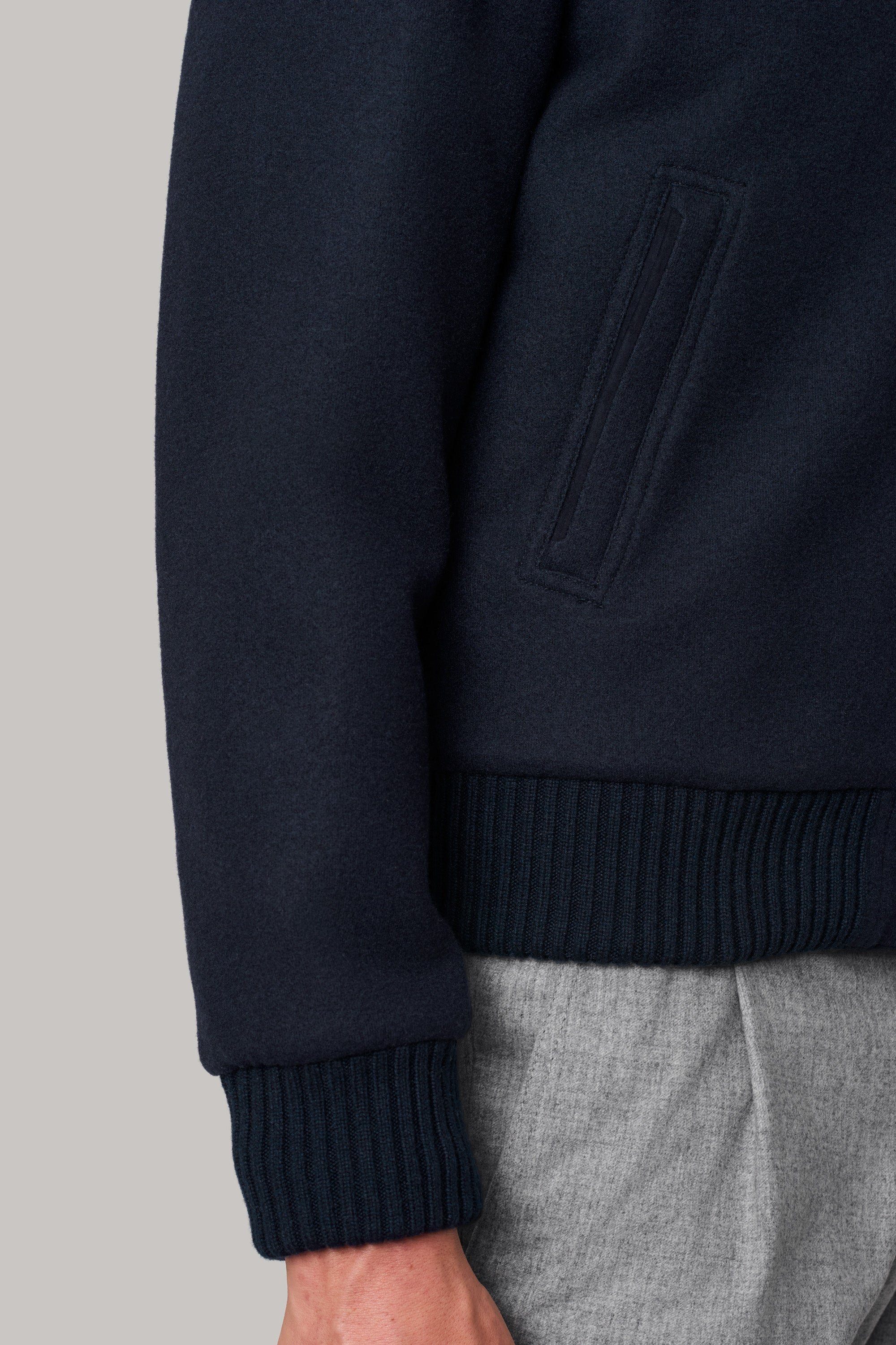 CONFORT jacket in cashmere felt and mink