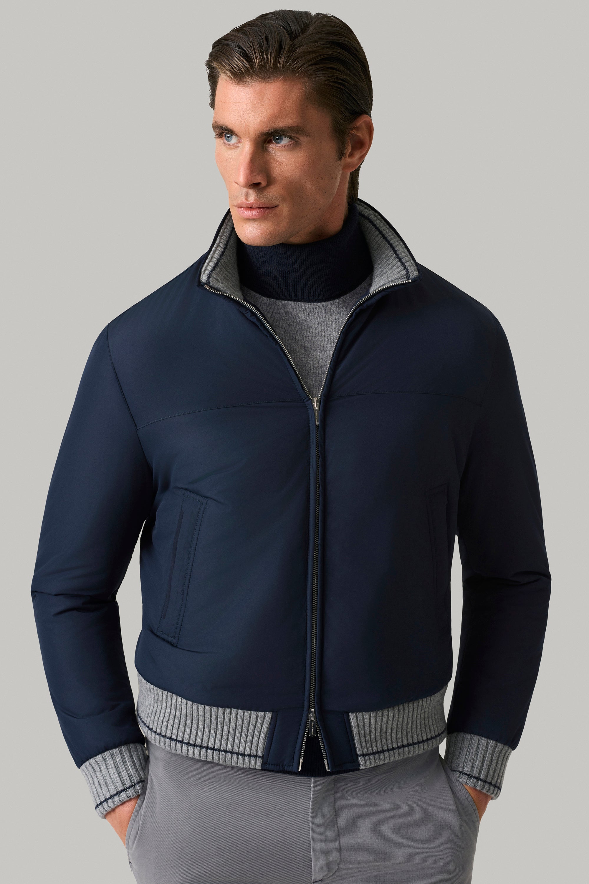 CONFORT jacket in ultra-light silk nylon