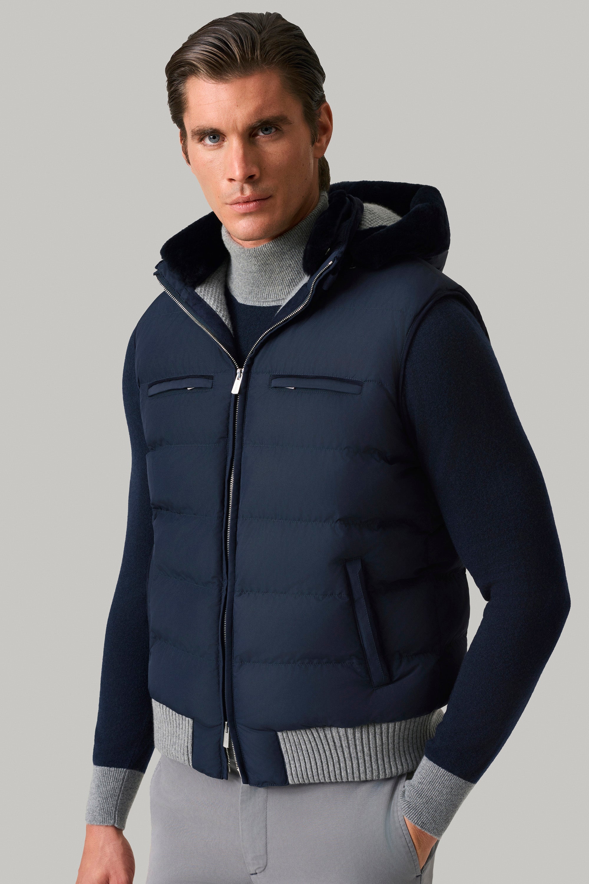BRIDGE jacket in ultra-light silk nylon