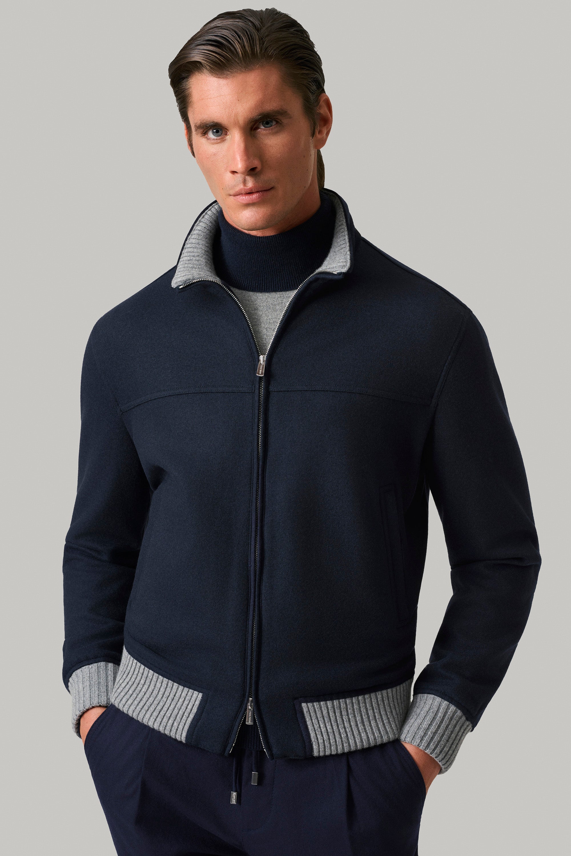 CONFORT jacket in cashmere felt