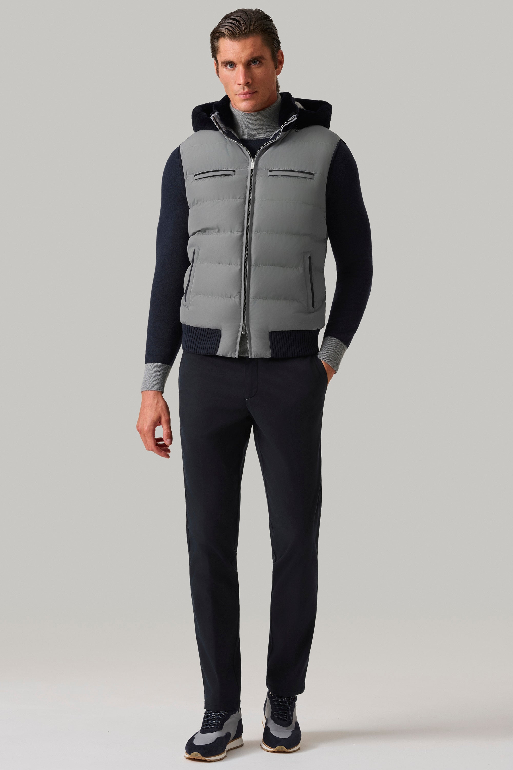 Gilet COURCHEVEL en silk nylon ultra-light