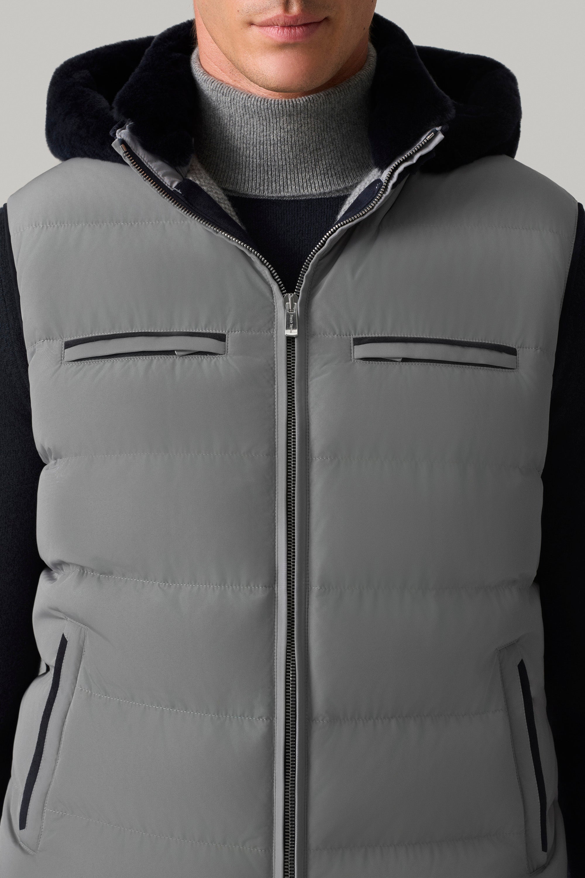 Gilet COURCHEVEL en silk nylon ultra-light
