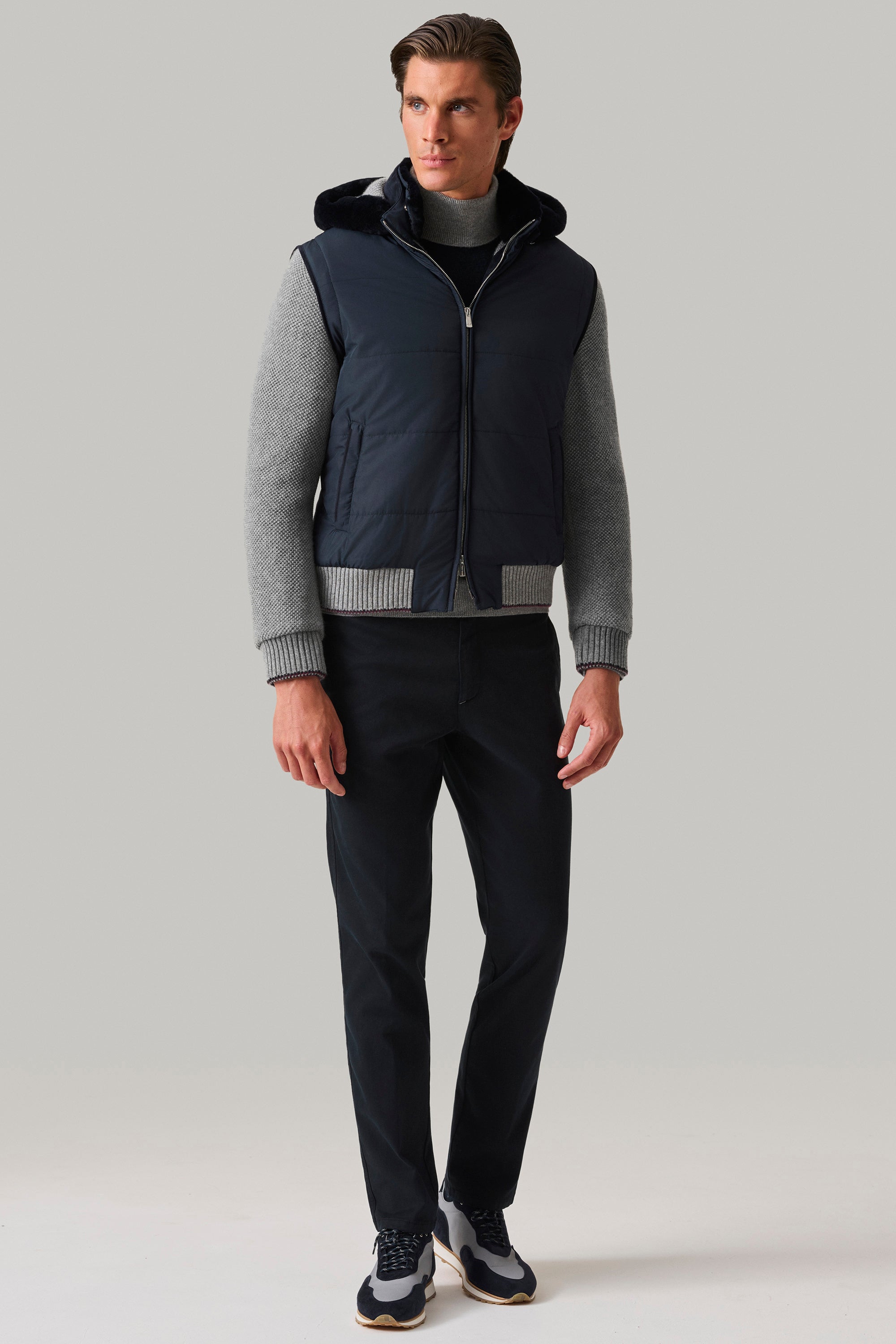 BRIDGE jacket in ultra-light silk nylon