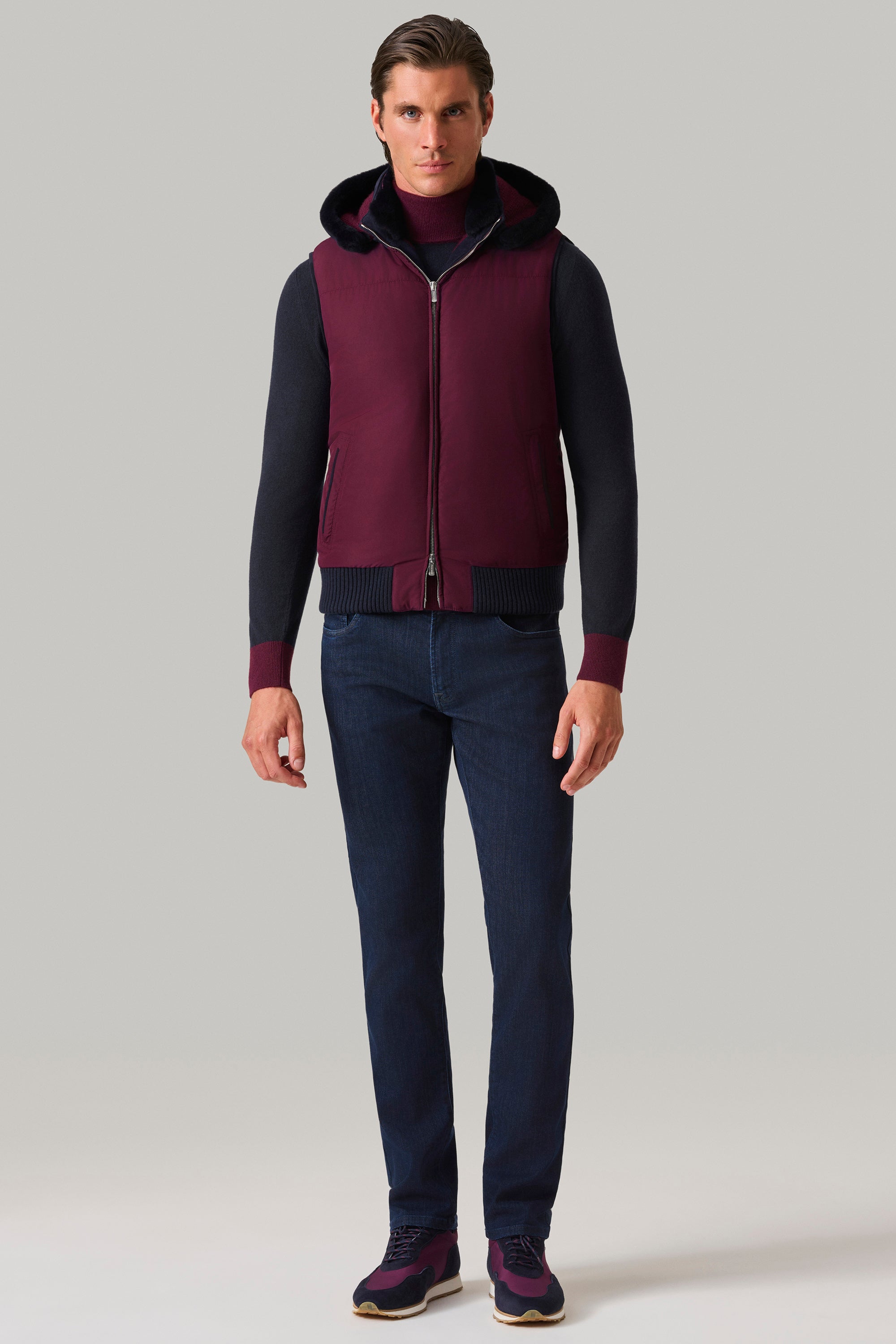 Gilet ELVIS en silk nylon ultra-light