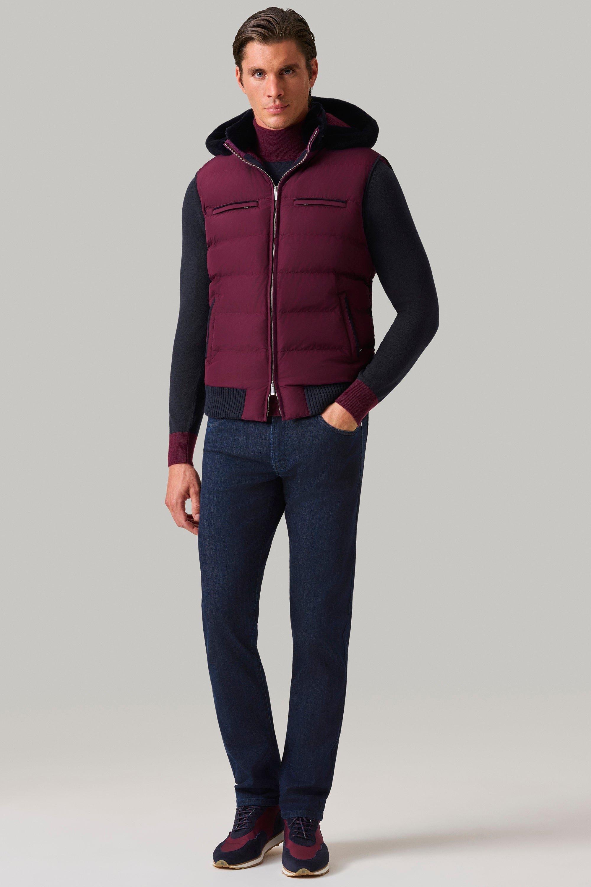 Gilet COURCHEVEL en silk nylon ultra-light