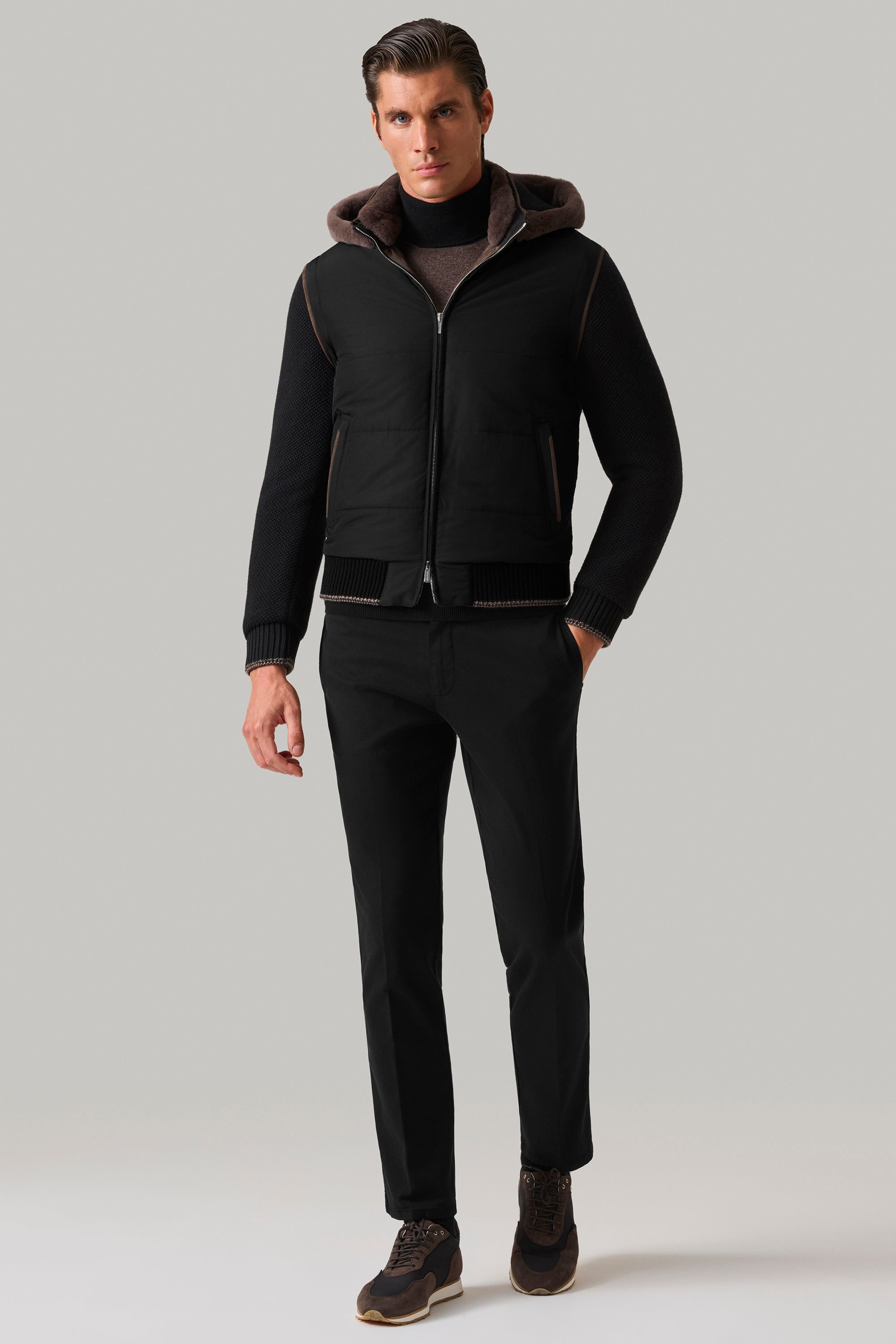 BRIDGE jacket in ultra-light silk nylon