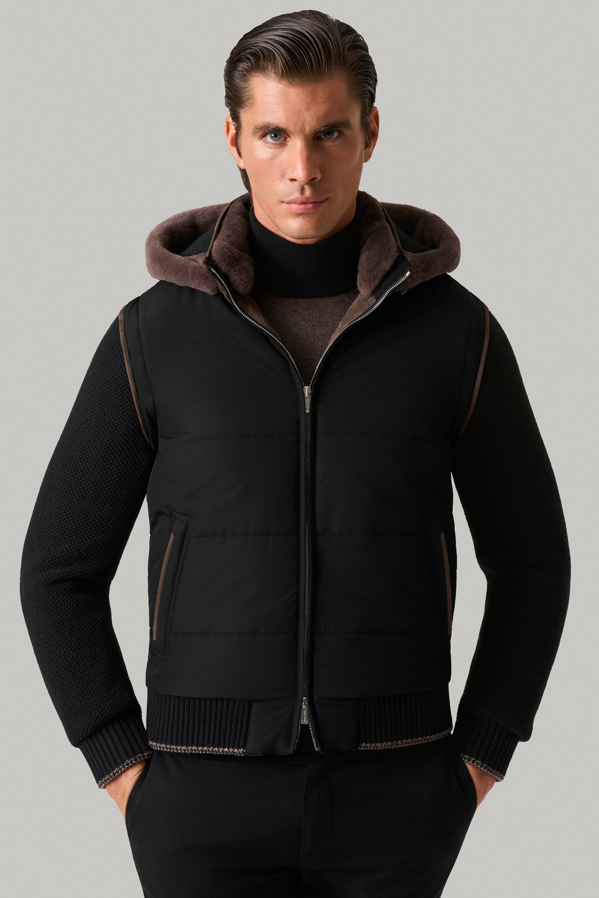 BRIDGE jacket in ultra-light silk nylon