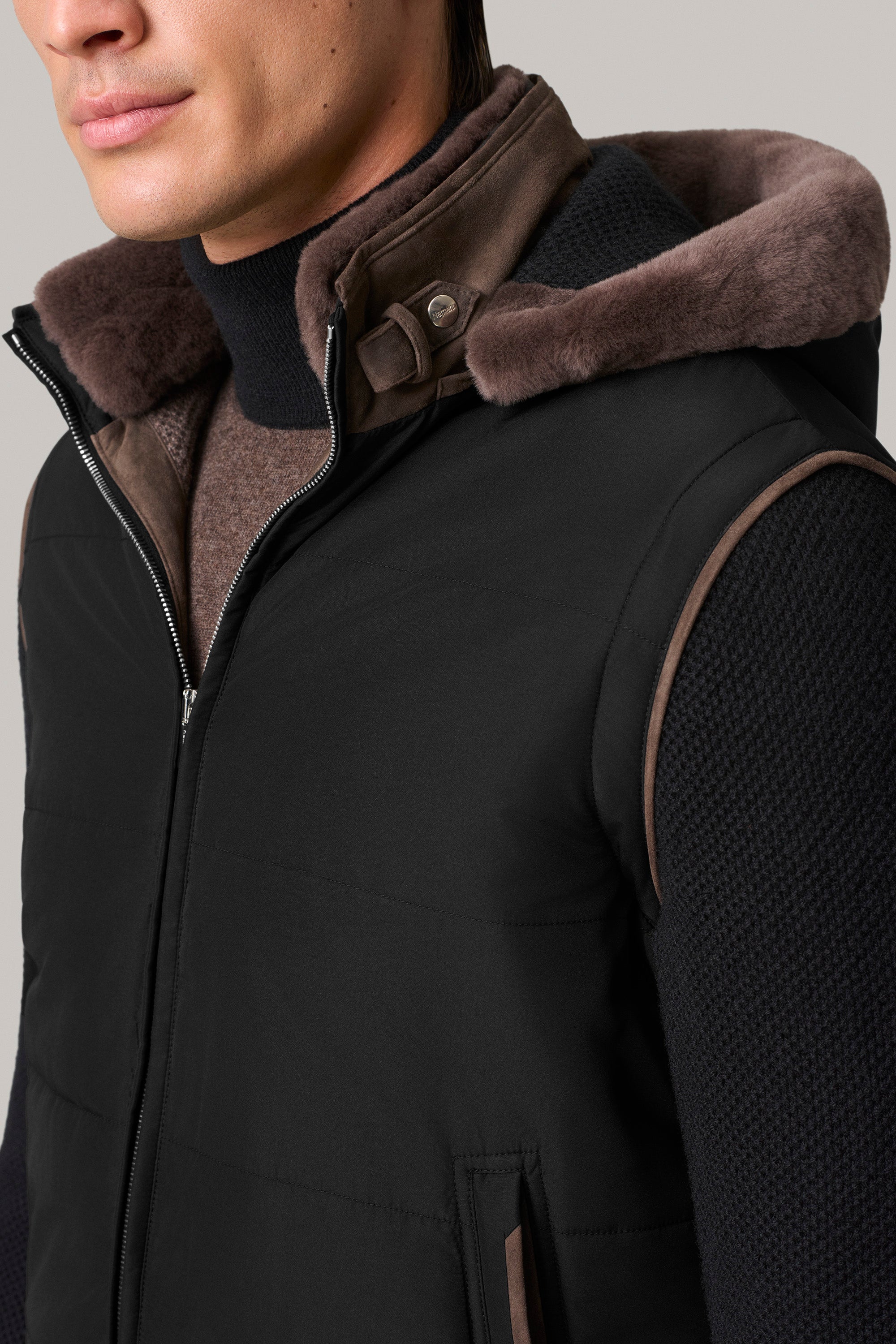 BRIDGE jacket in ultra-light silk nylon