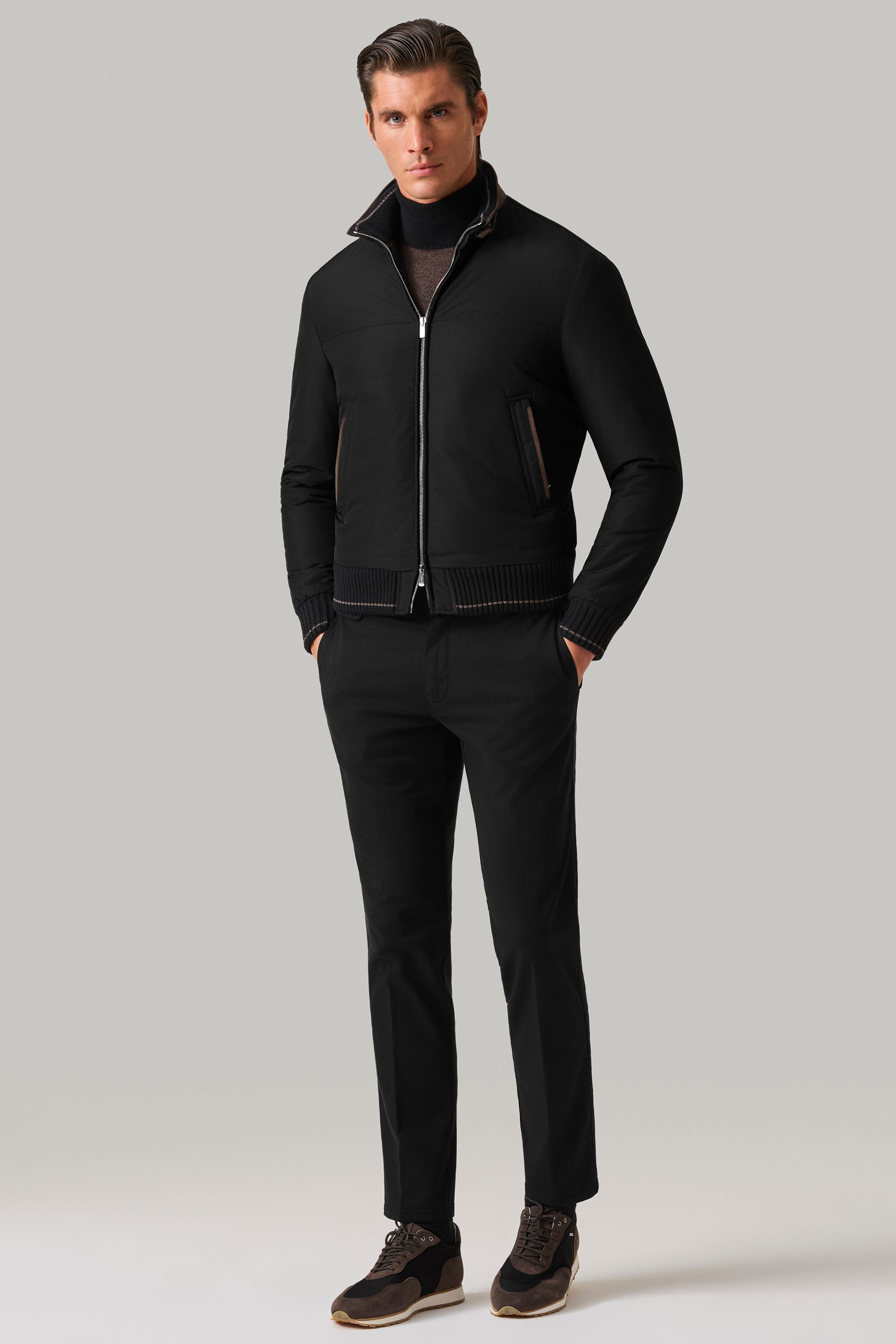 CONFORT jacket in ultra-light silk nylon