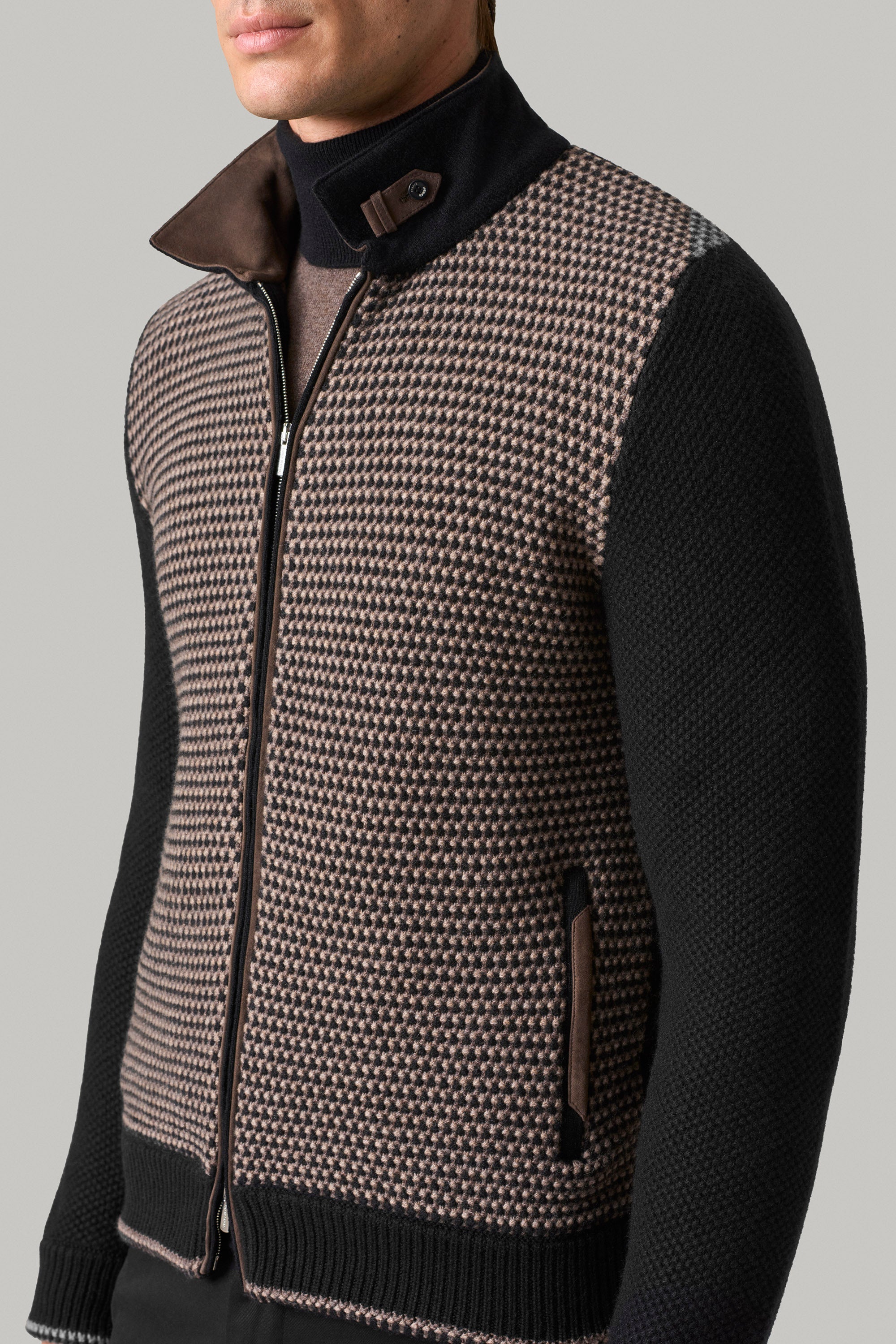 IAN Punto Jacquard Cardigan