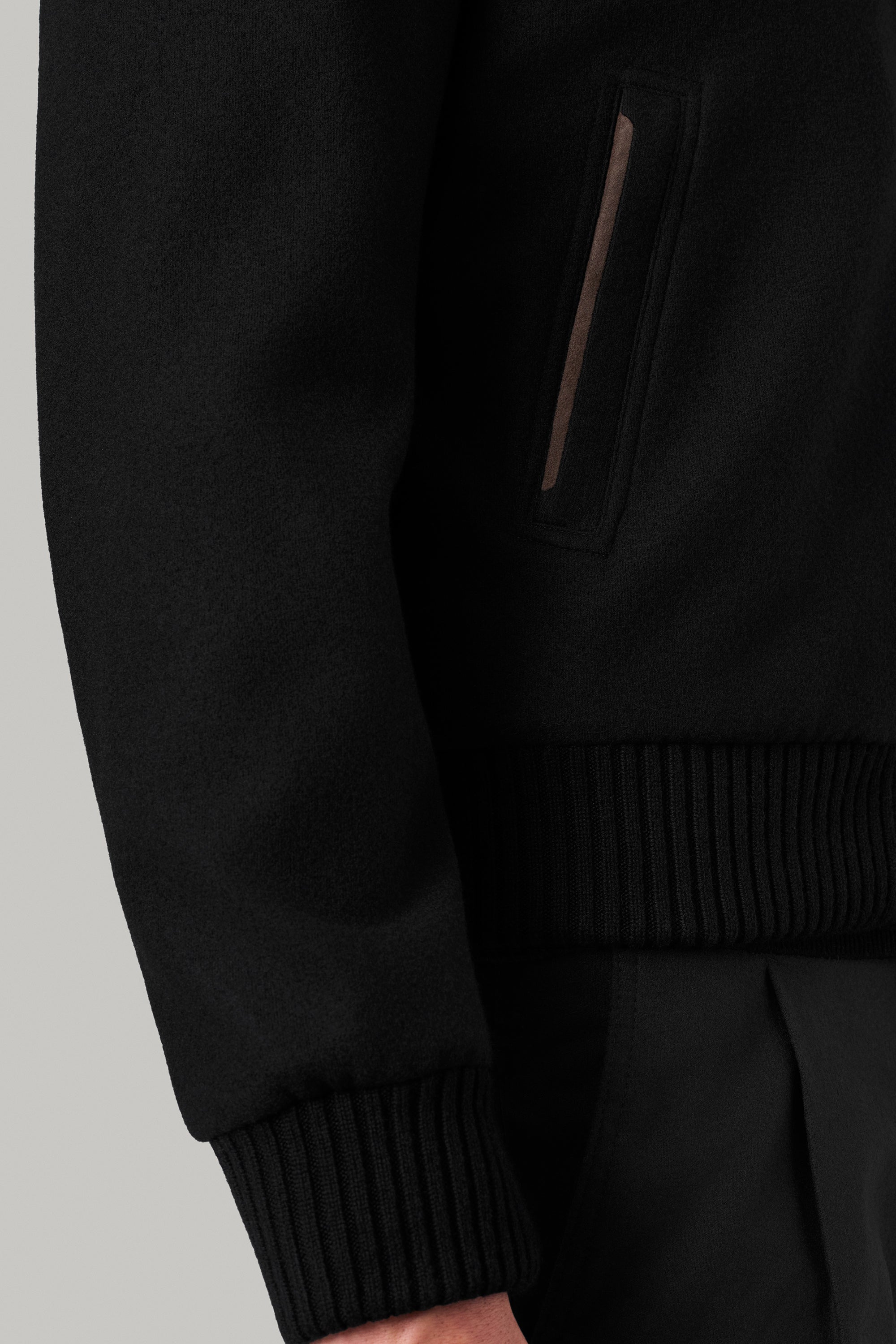CONFORT jacket in cashmere felt and mink