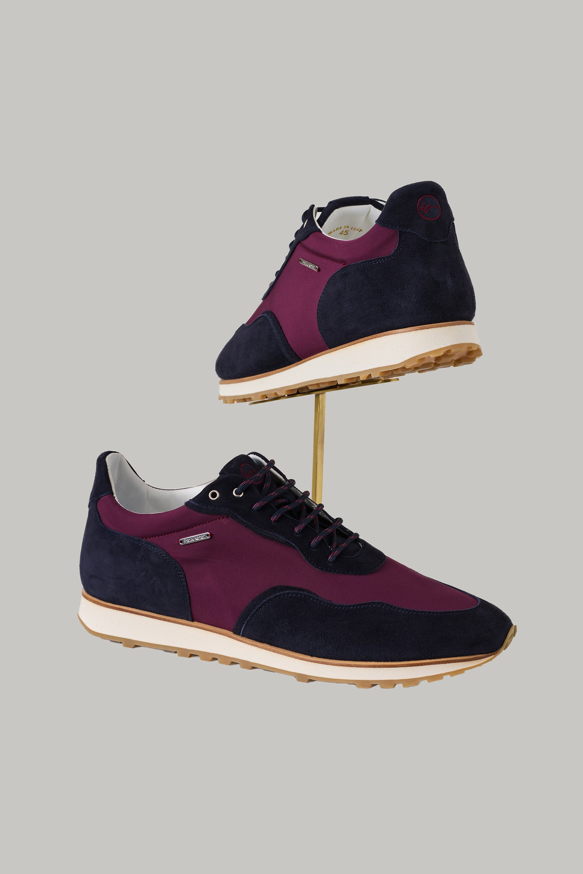 VEGAS sneakers in ultra-light suede and silk nylon