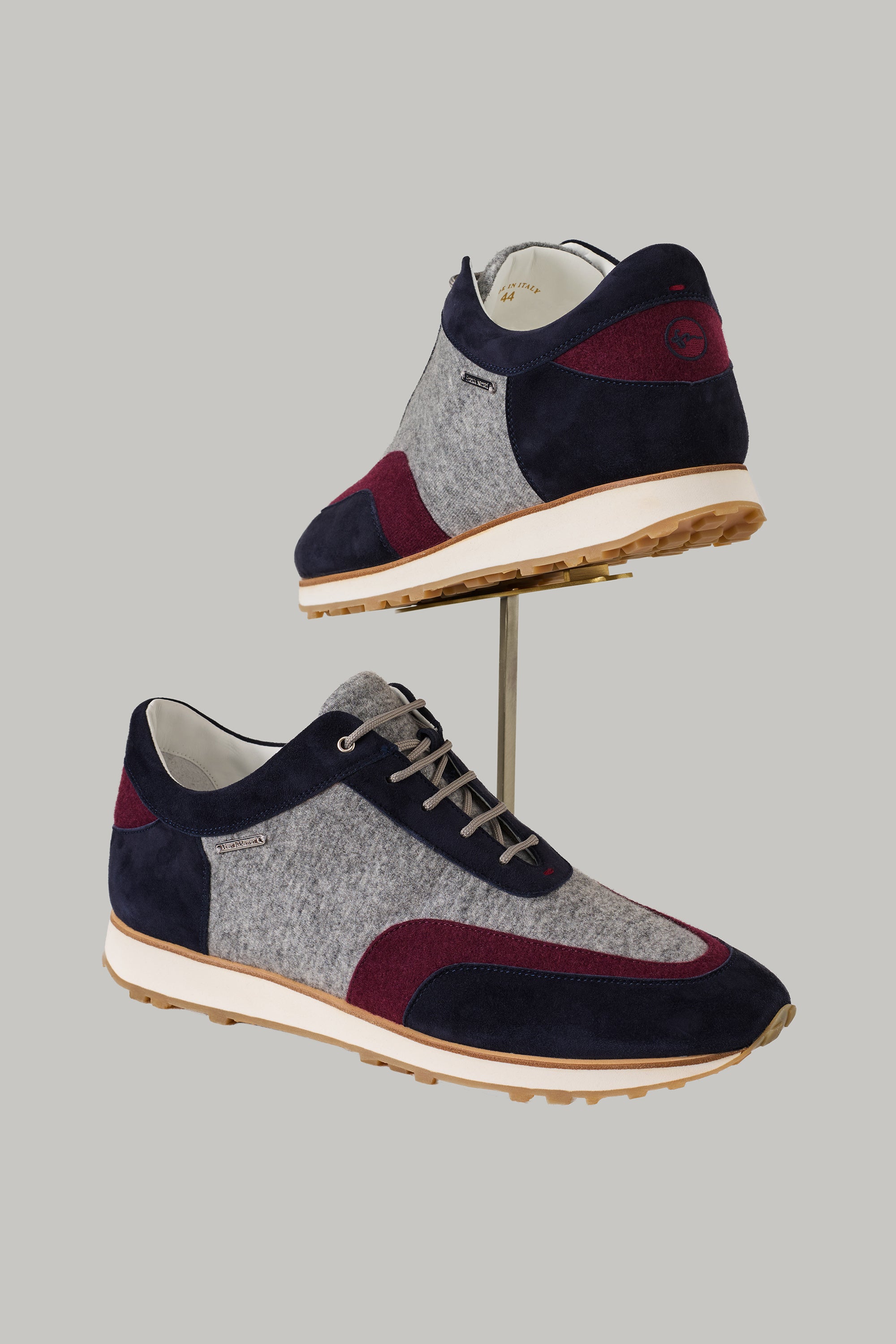 Sneakers BRIGE en suède et ultimum cachemire felt