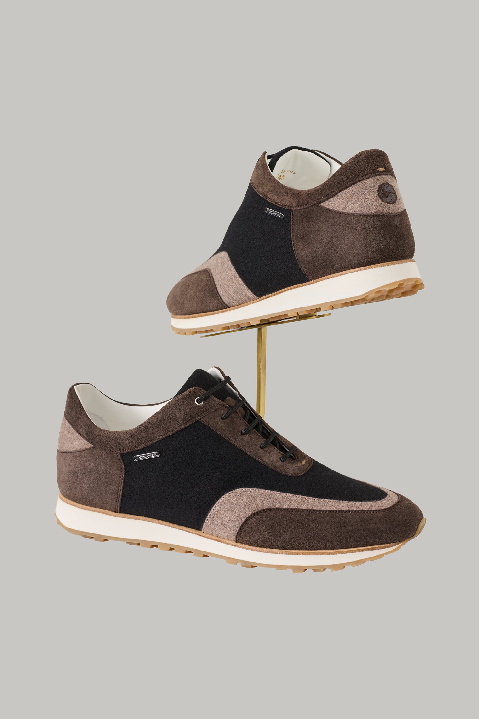 Sneakers BRIGE en suède et ultimum cachemire felt