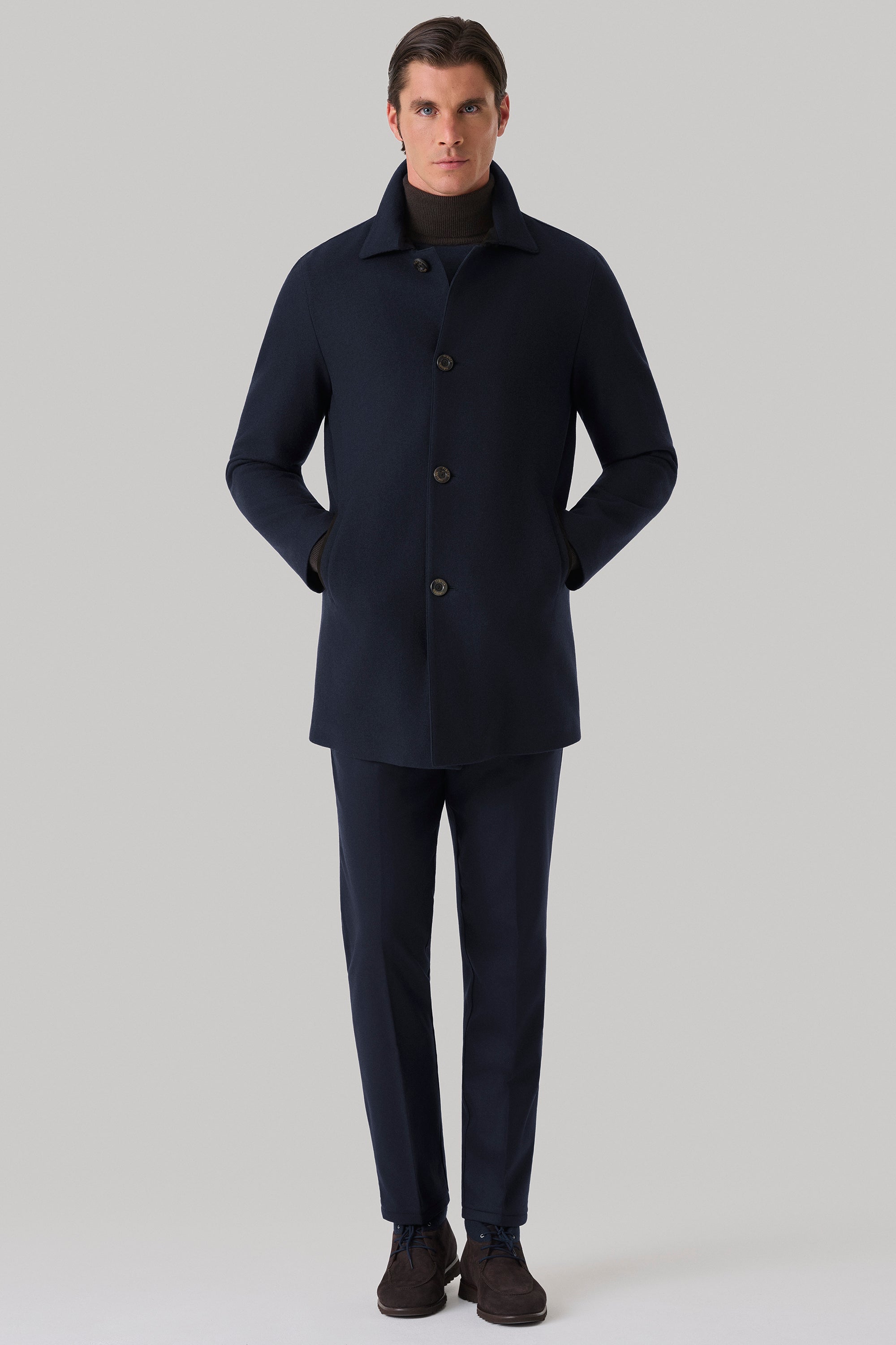 Manteau Flint en ultimum cachemire felt doublé de vison