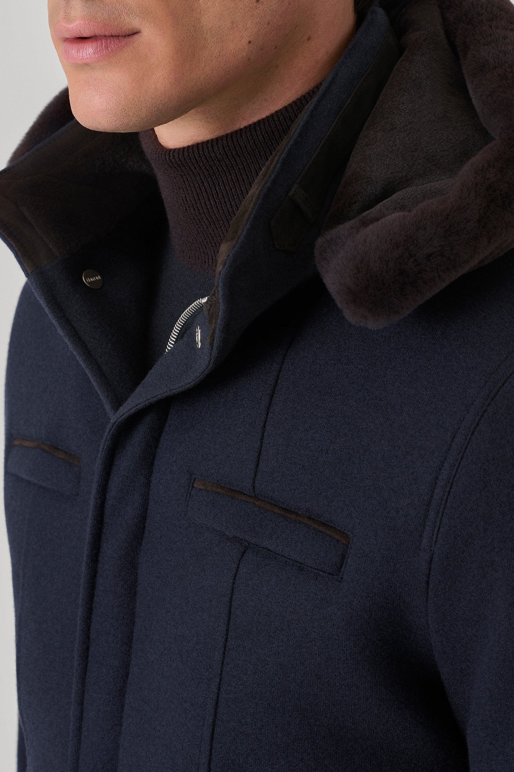 ELVIS ultimum cashmere® felt parka lined with mink