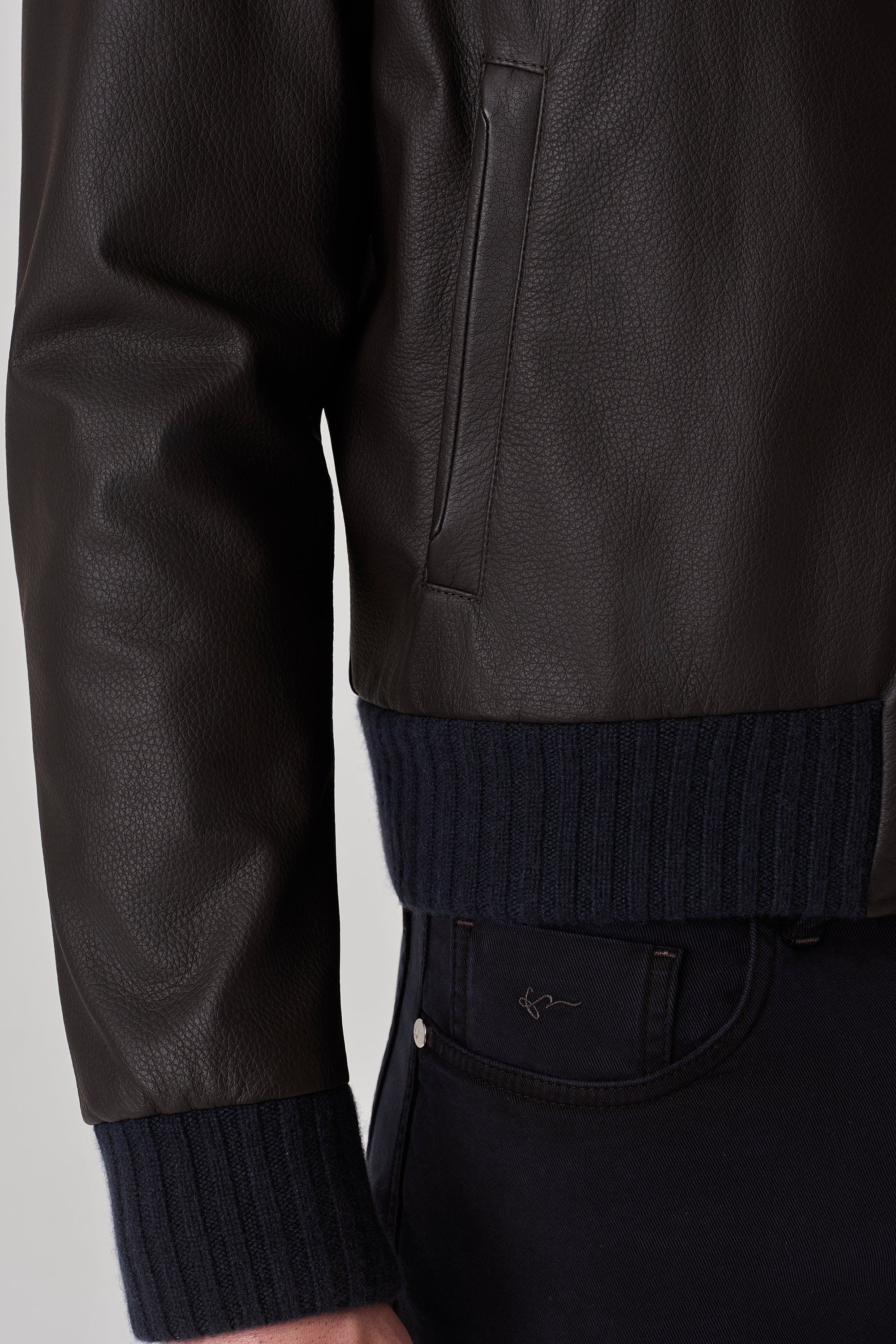 Blouson Confort en cuir de cerf