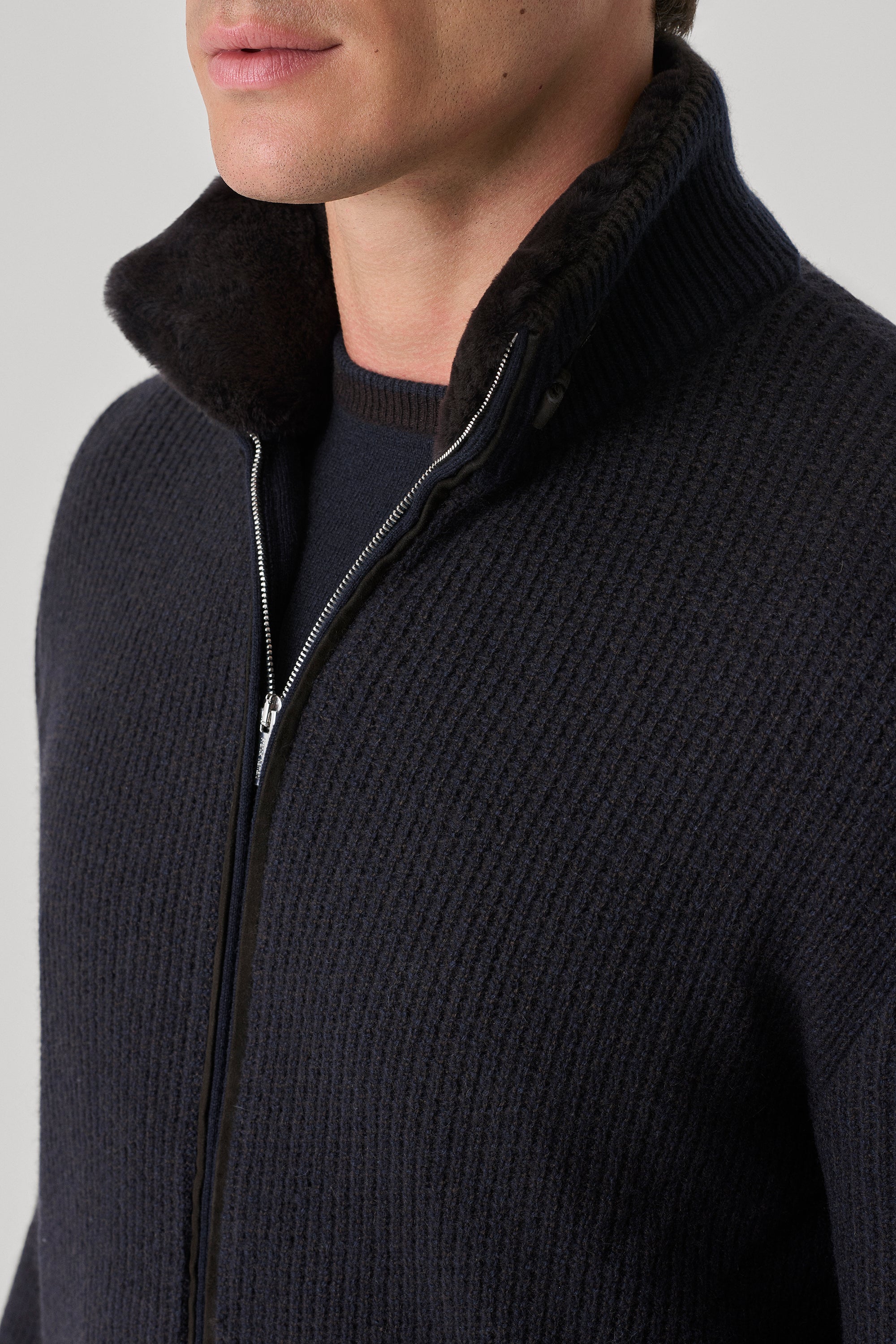 Cardigan Enge Bicolore