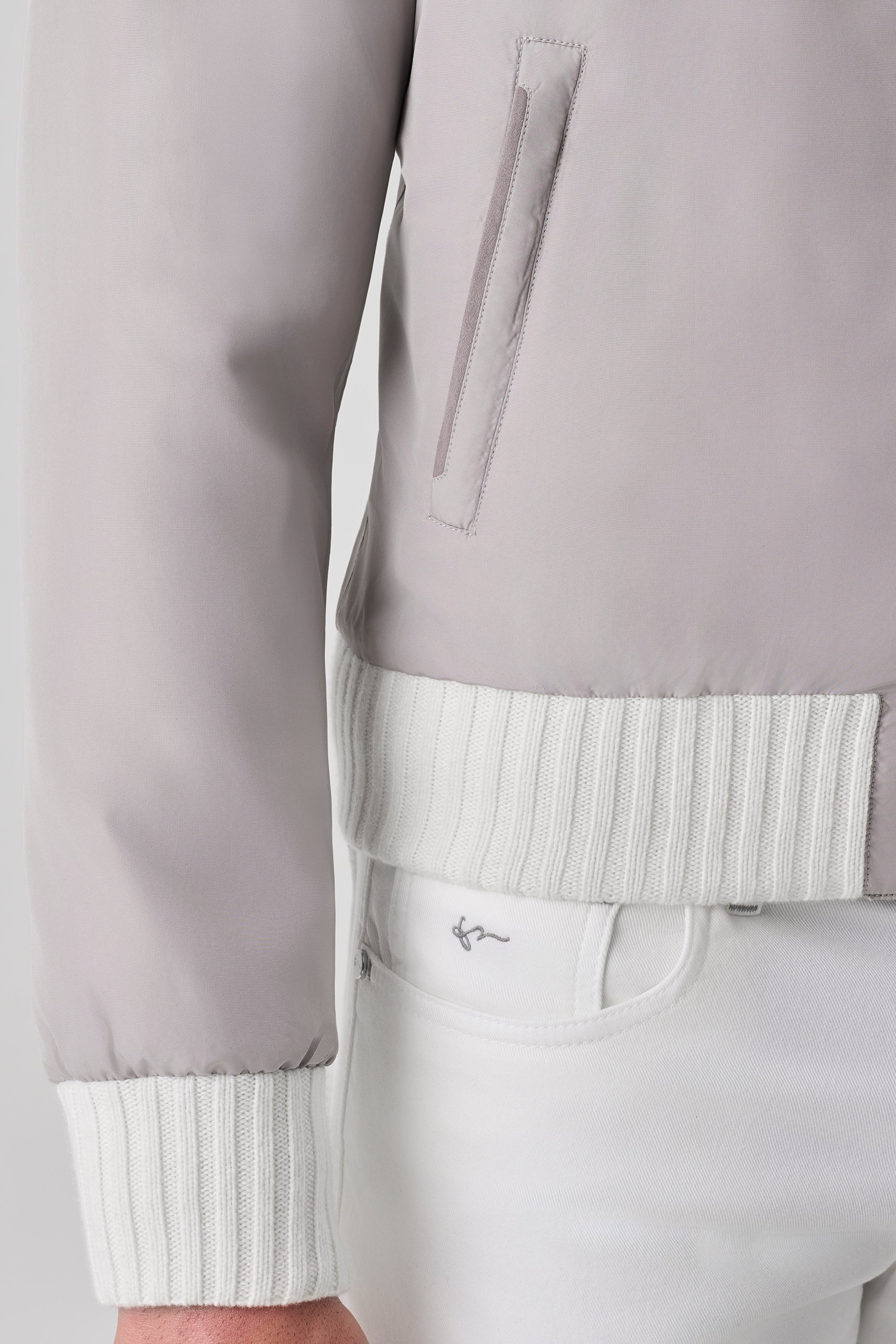 CONFORT Reversible jacket in ultimum cashmere® felt and ultra-light silk nylon