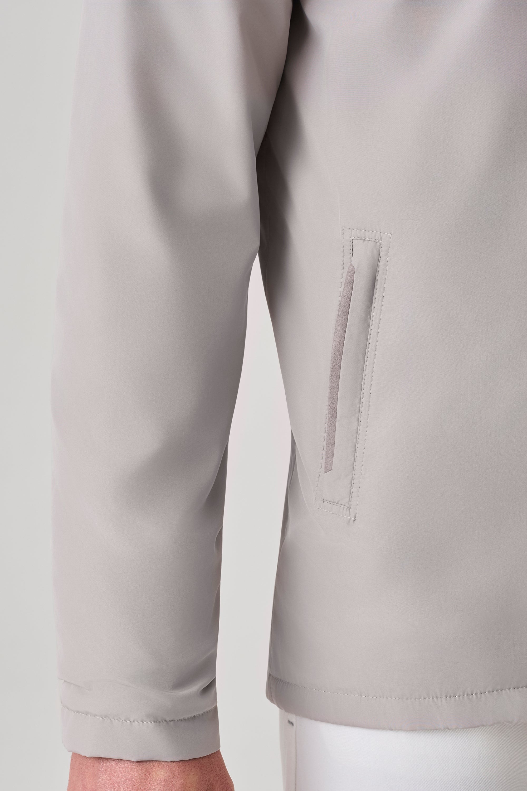 Parka Courchevel en silk nylon ultra-light et mouton
