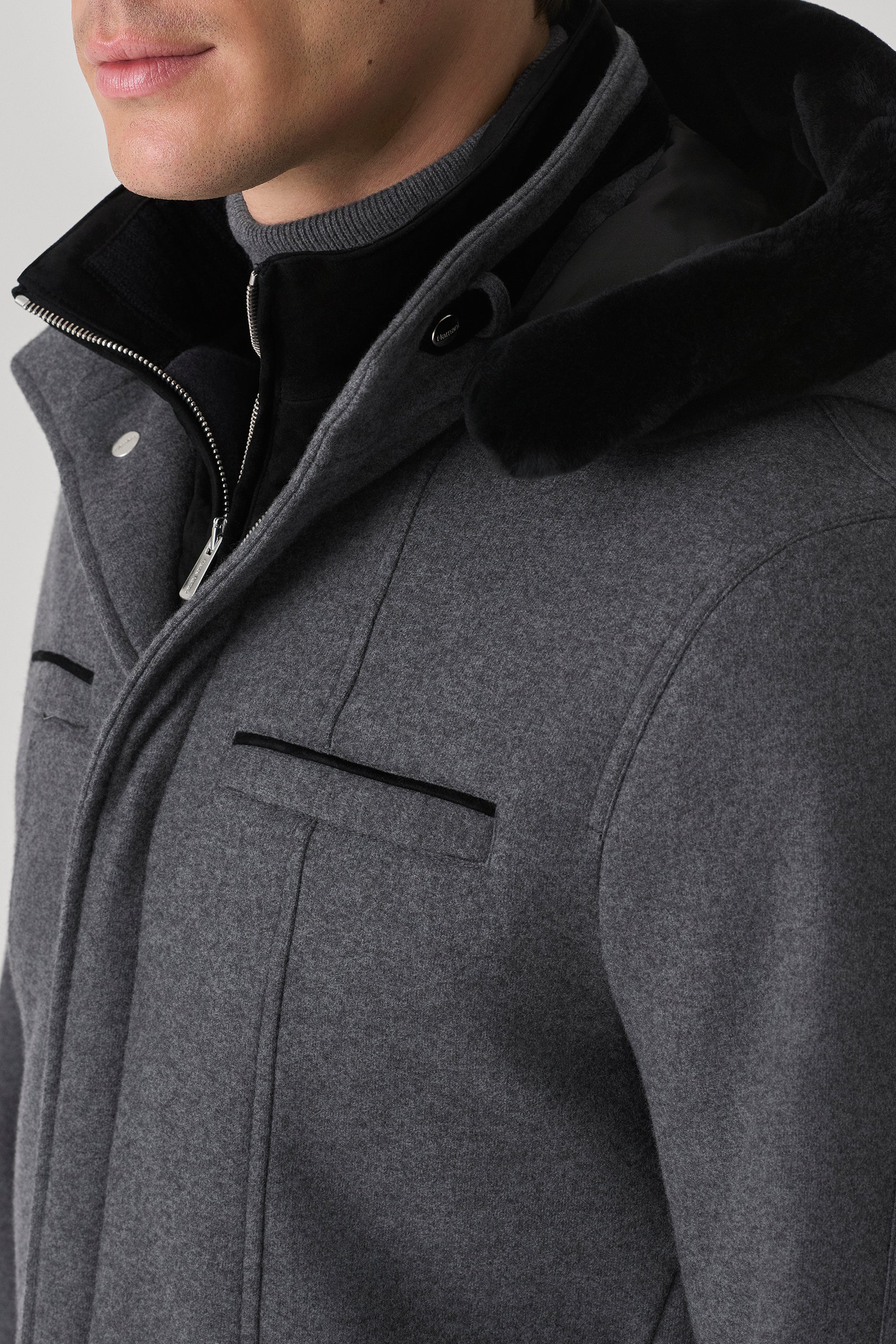 Parka Elvis en ultimum cachemire felt