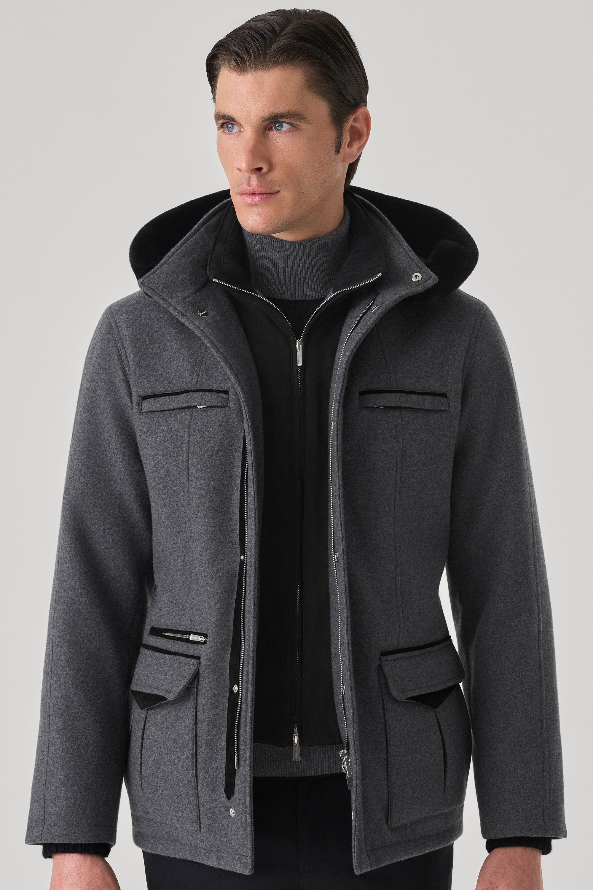 Parka Elvis en ultimum cachemire felt