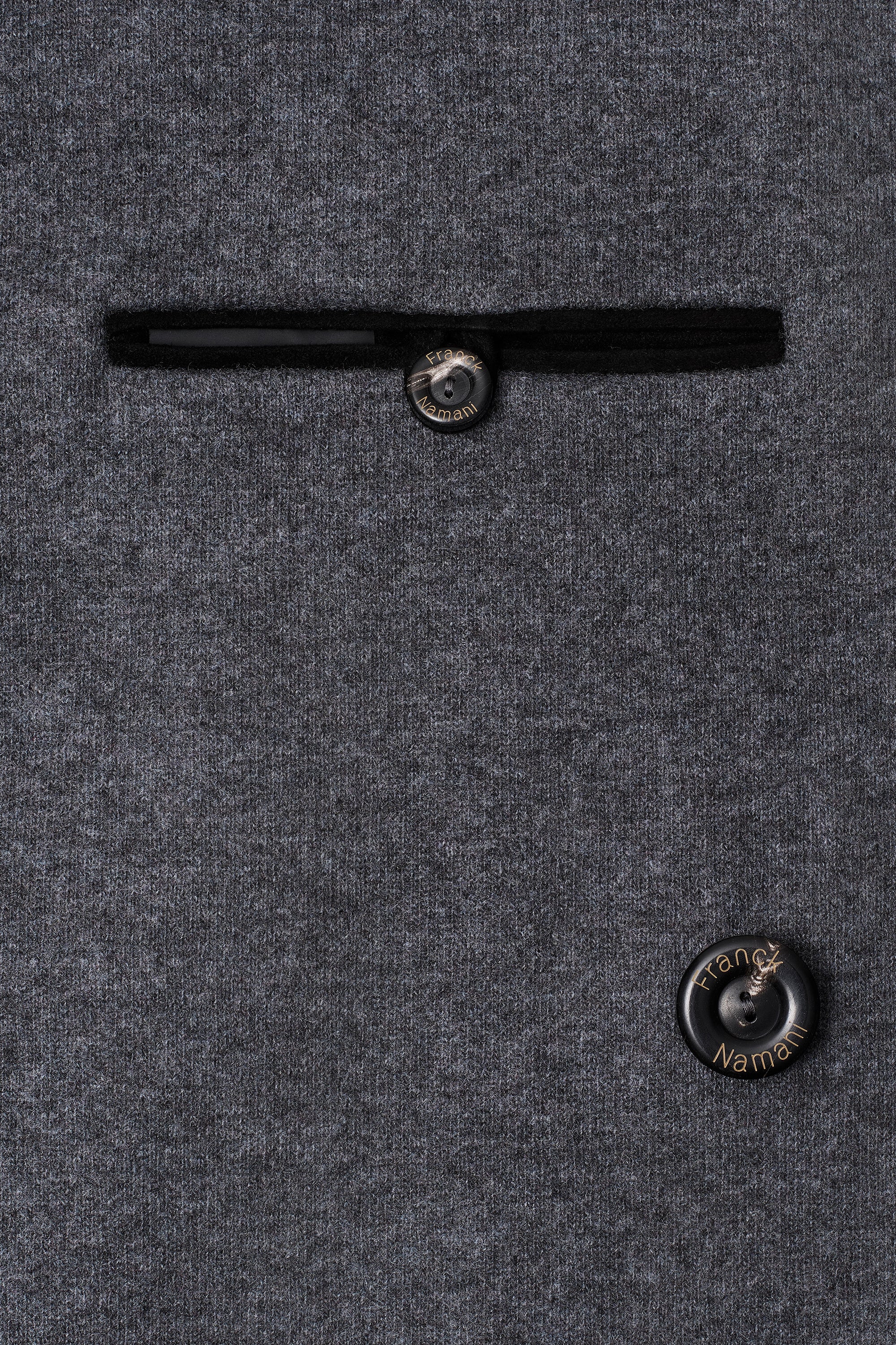 Ultimum cashmere® felt duffle coat with mink collar