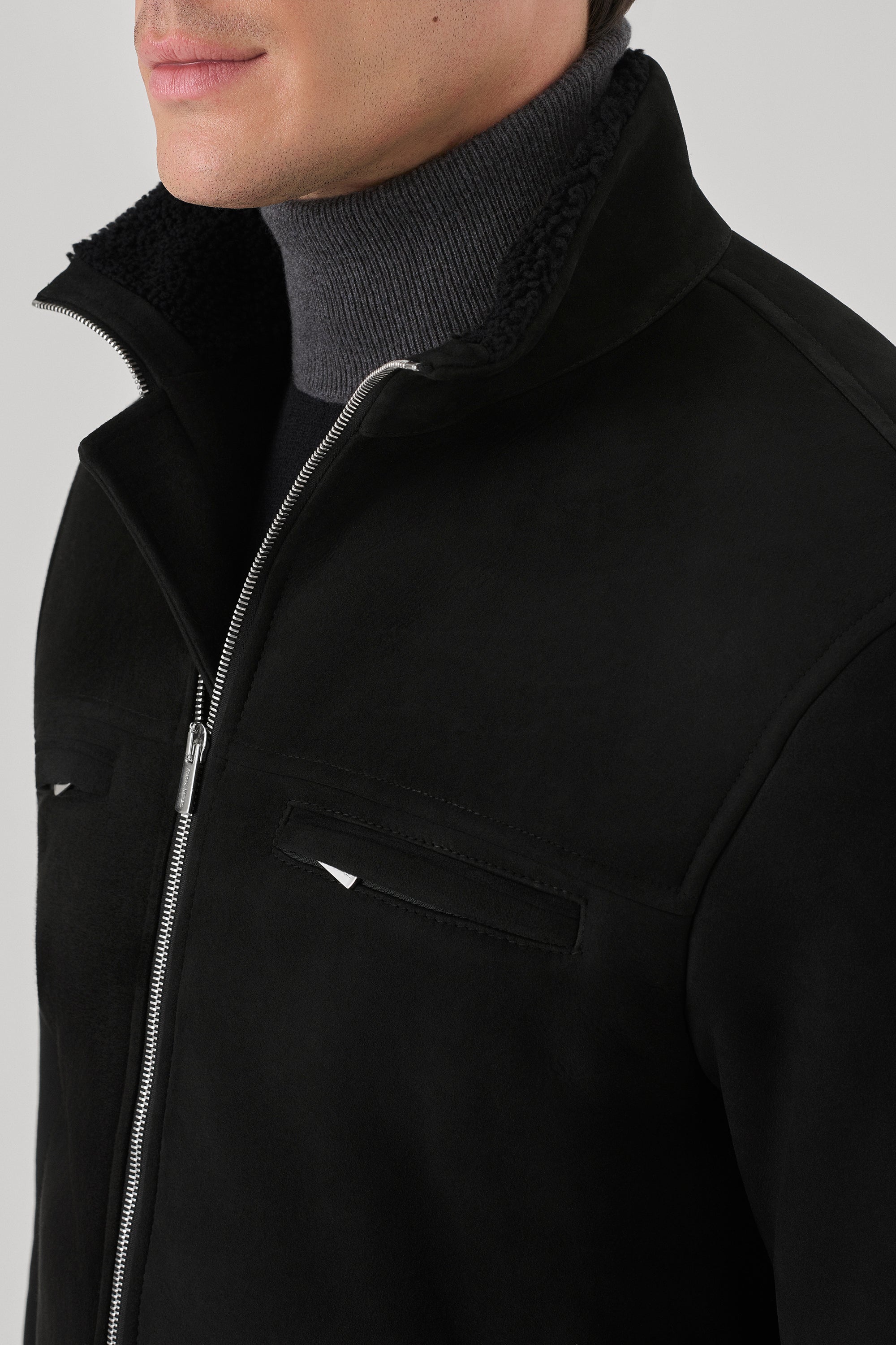 Blouson Cortina en suède, doublure en mouton