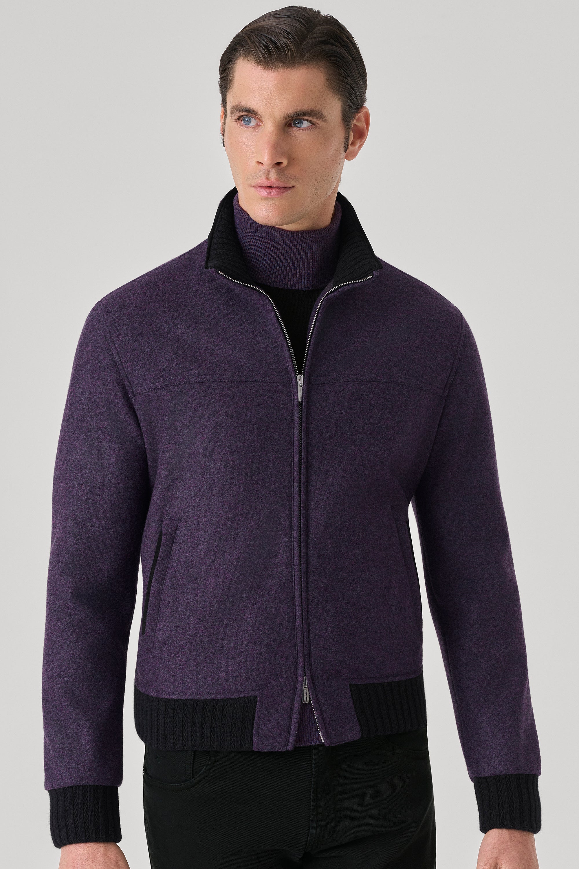 Blouson Confort en ultimum cachemire felt double