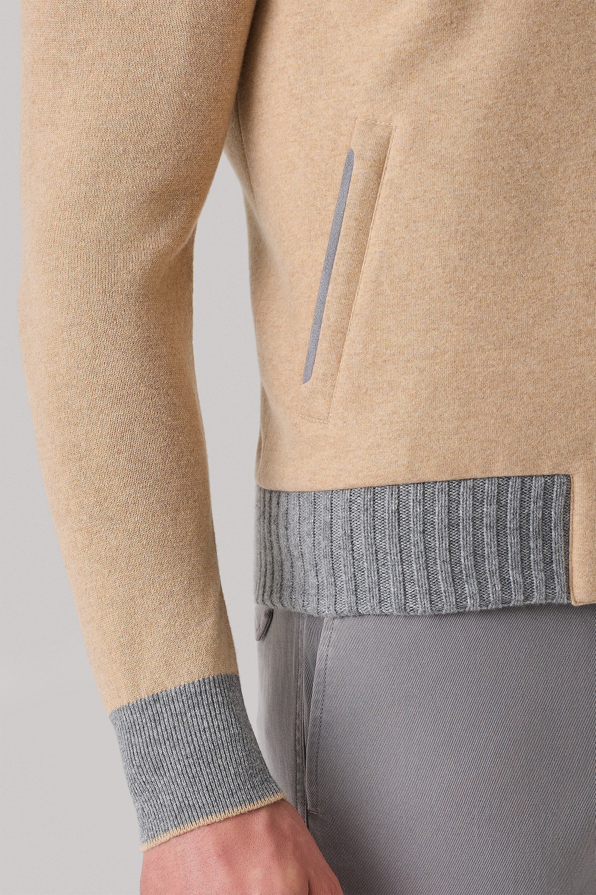 Gilet Tom Réversible en ultimum cachemire felt et silk nylon ultra-light