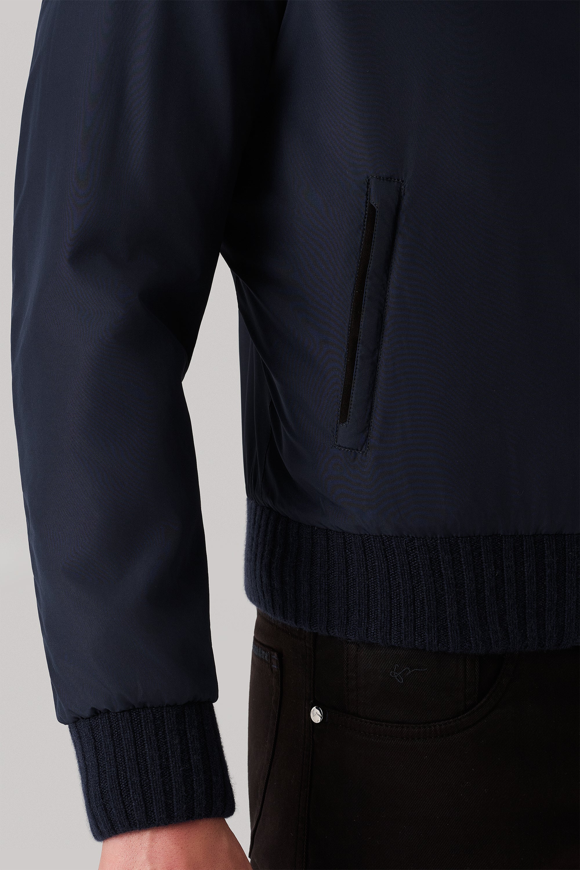 CONFORT Reversible jacket in ultimum cashmere® felt and ultra-light silk nylon