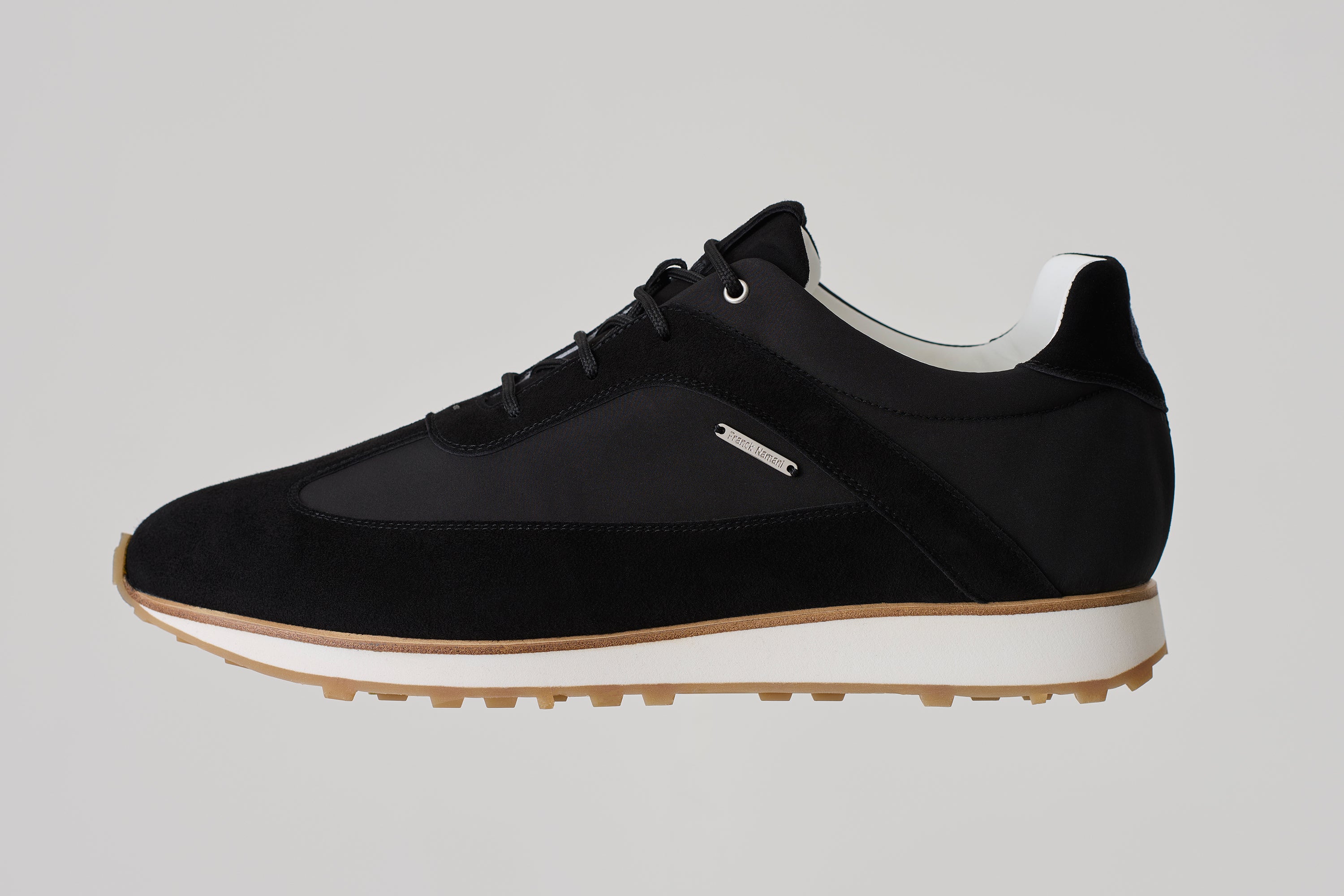 Sneakers Angeles en suède et silk nylon ultra-light