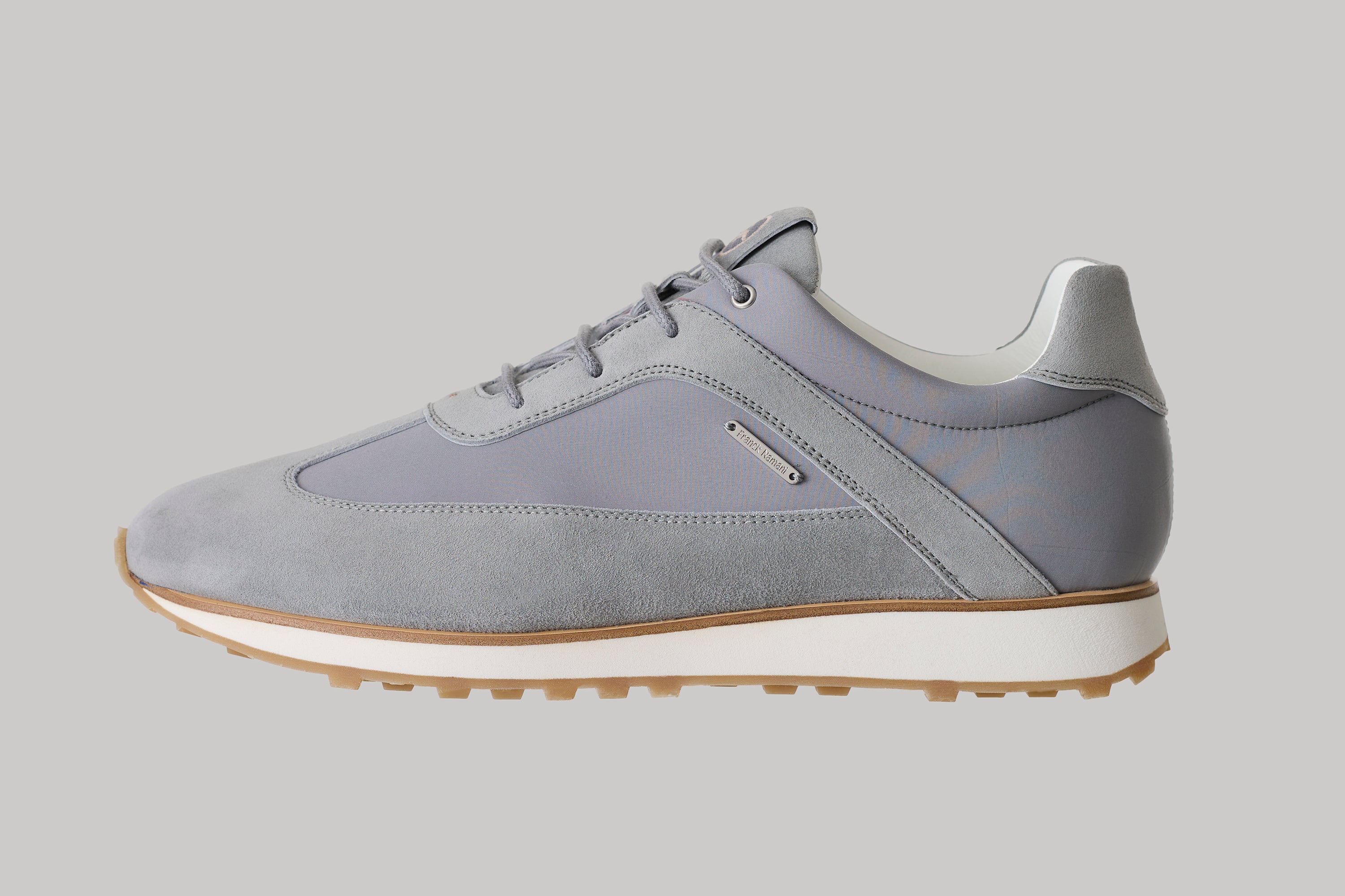 Sneakers Angeles en suède et silk nylon ultra-light