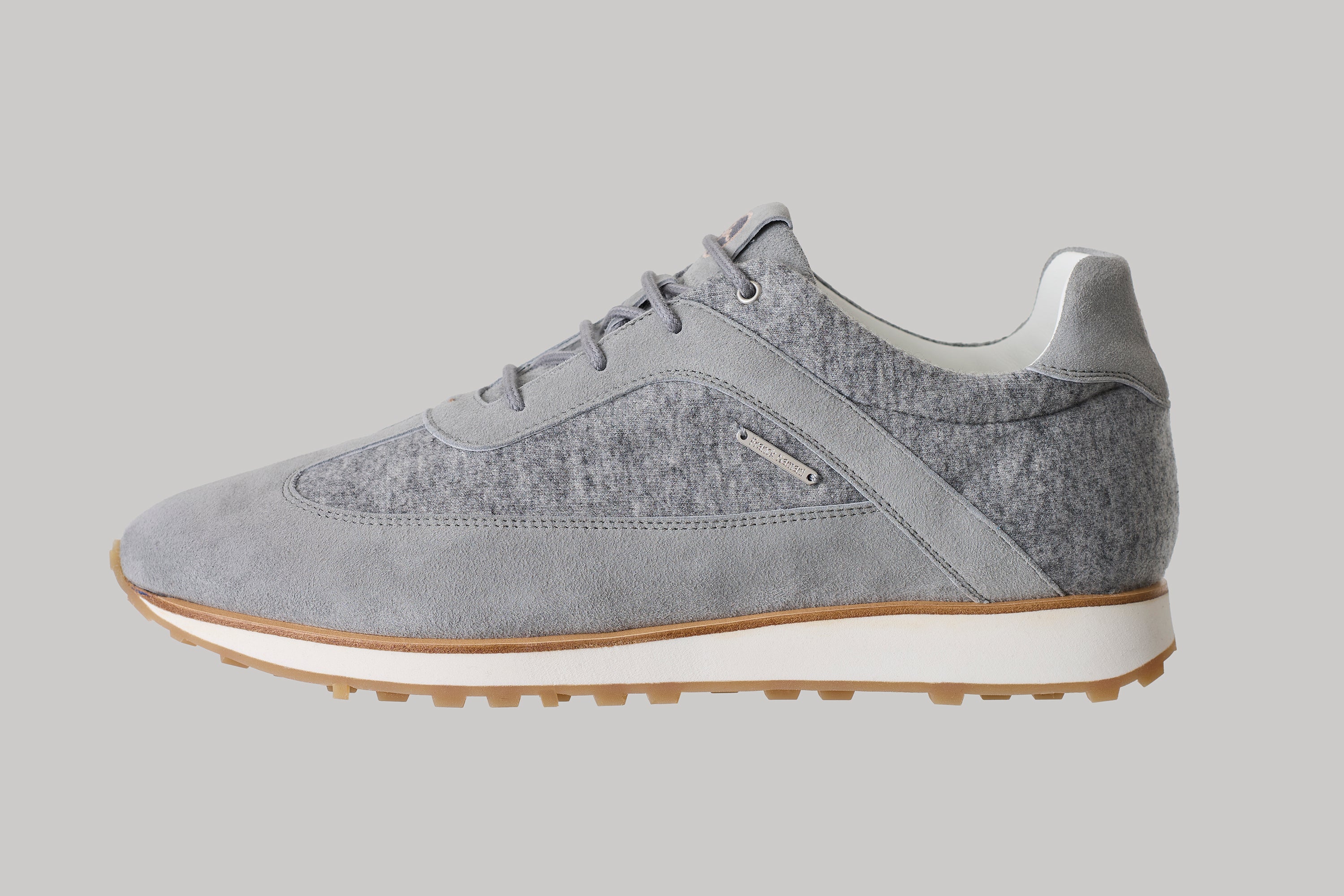 Sneakers Angeles en suède et cachemire felt