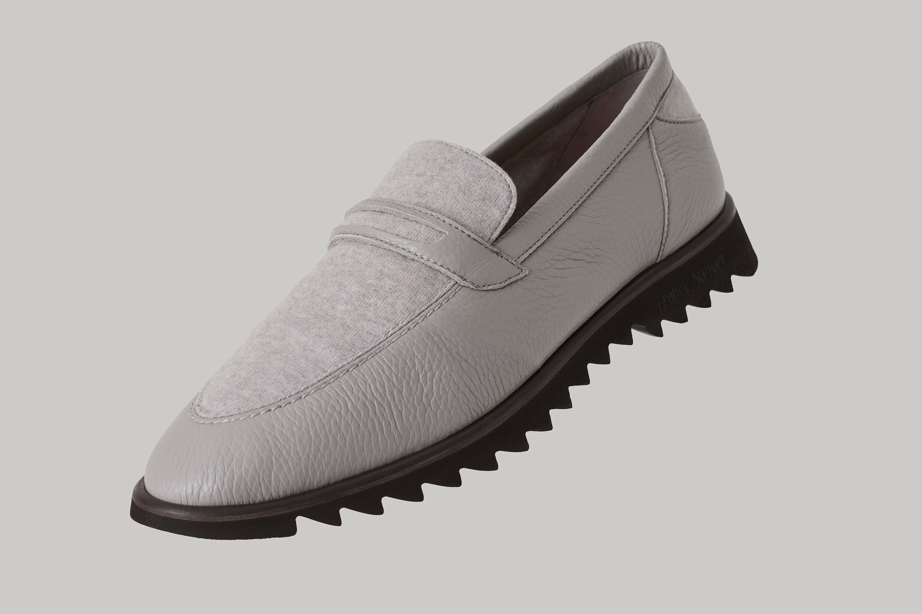 Mocassin Brooklyn en cuir de cerf et ultimum cachemire felt
