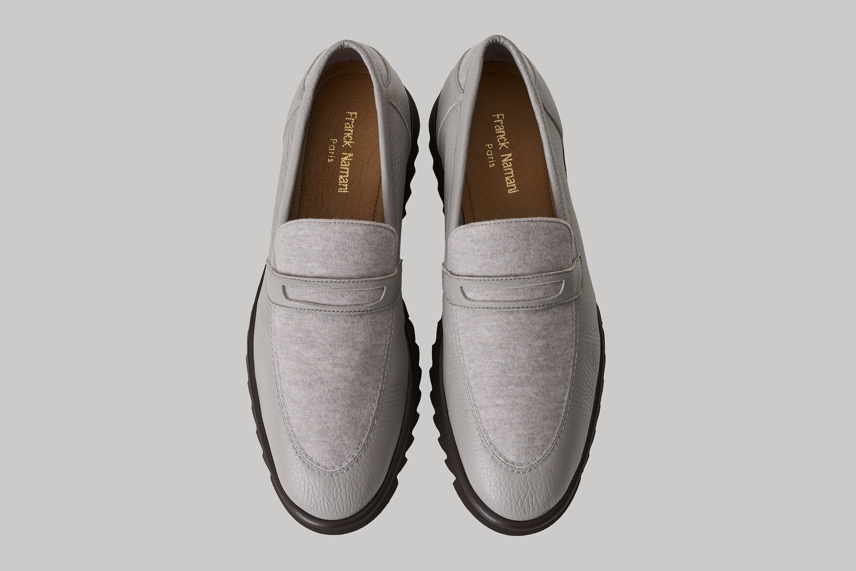 Mocassin Brooklyn en cuir de cerf et ultimum cachemire felt