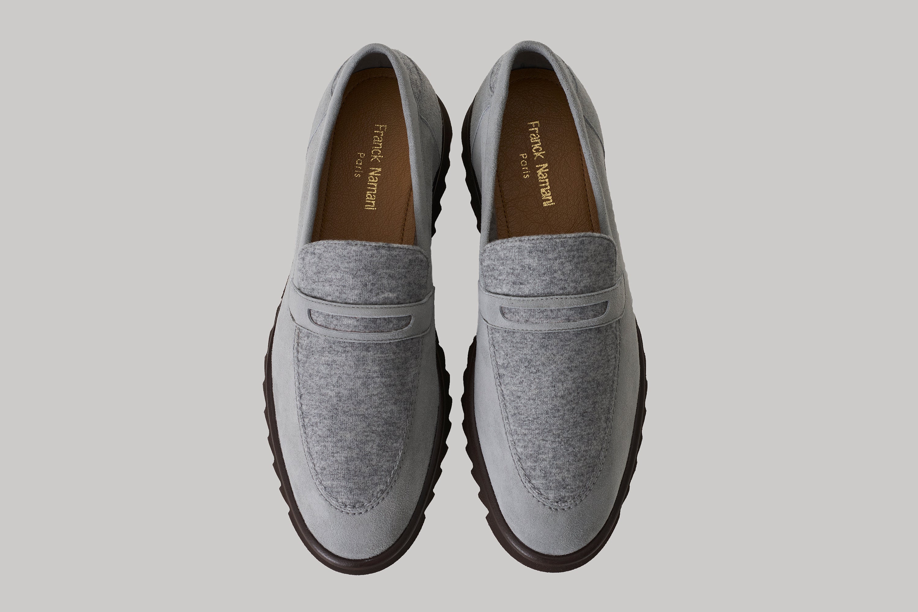 Brooklyn loafers in suede and ultimum cashmere®