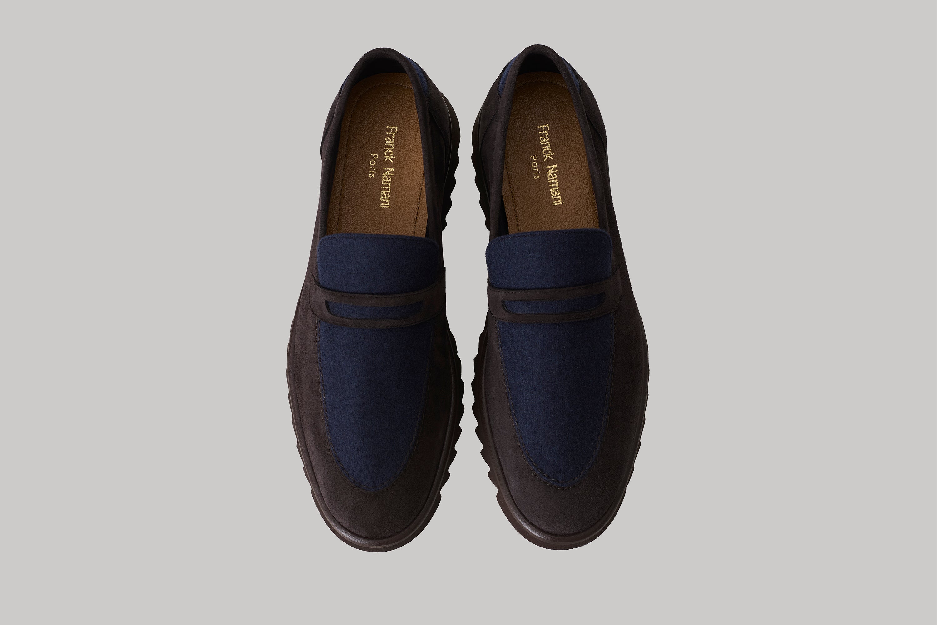 Brooklyn loafers in suede and ultimum cashmere®