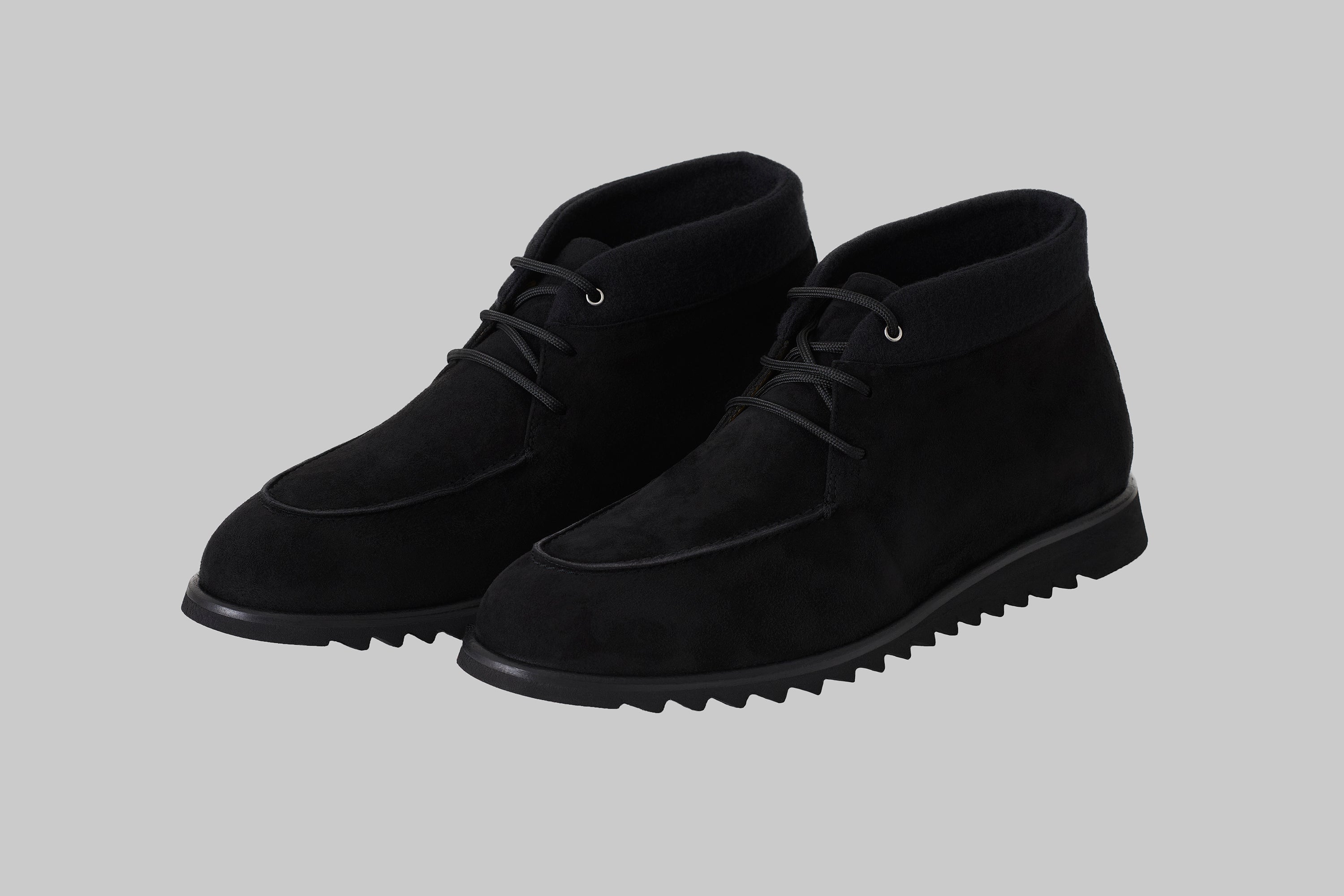 Boots Nevada en suède et cachemire felt
