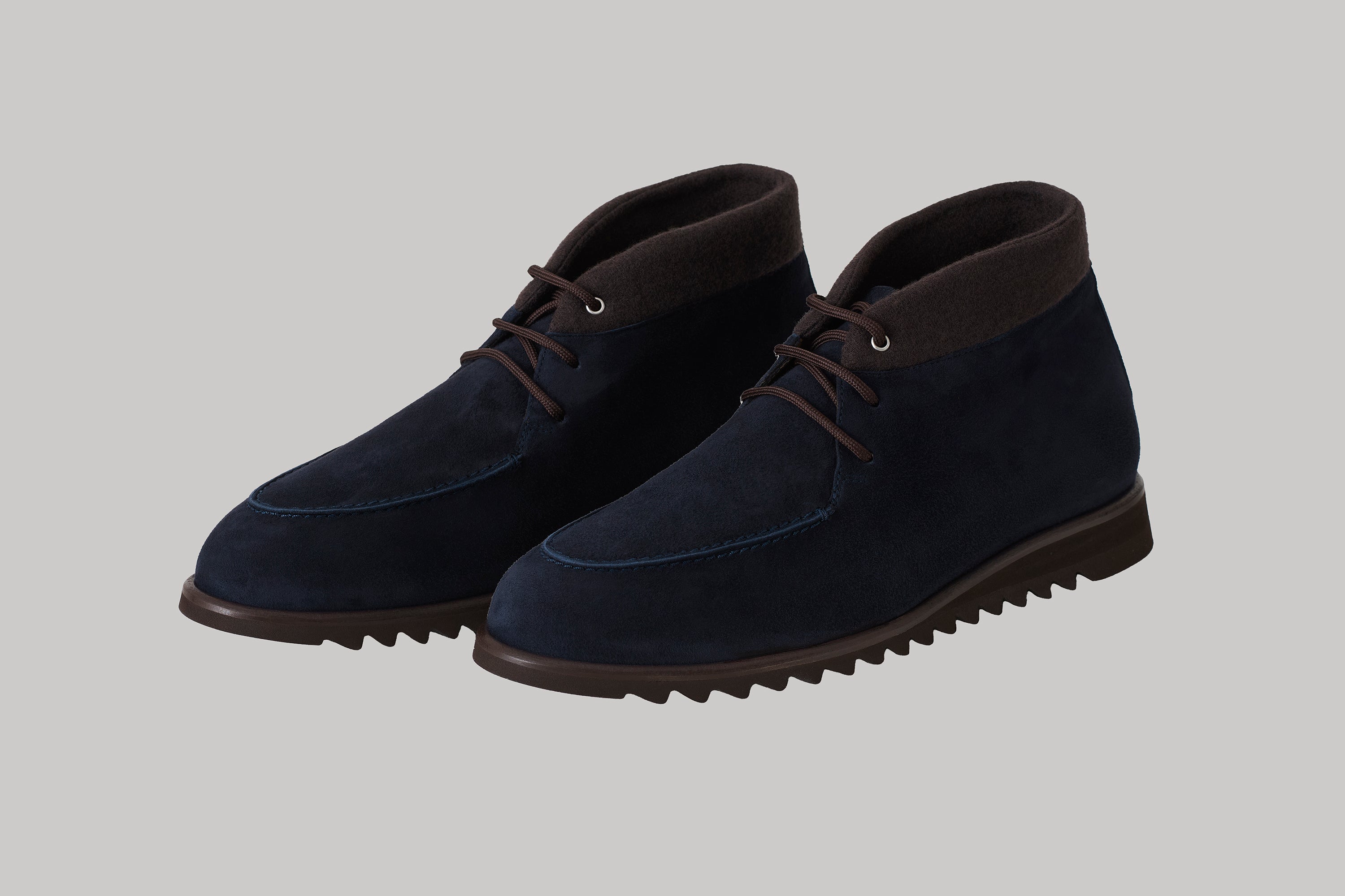 Boots Nevada en suède et cachemire felt