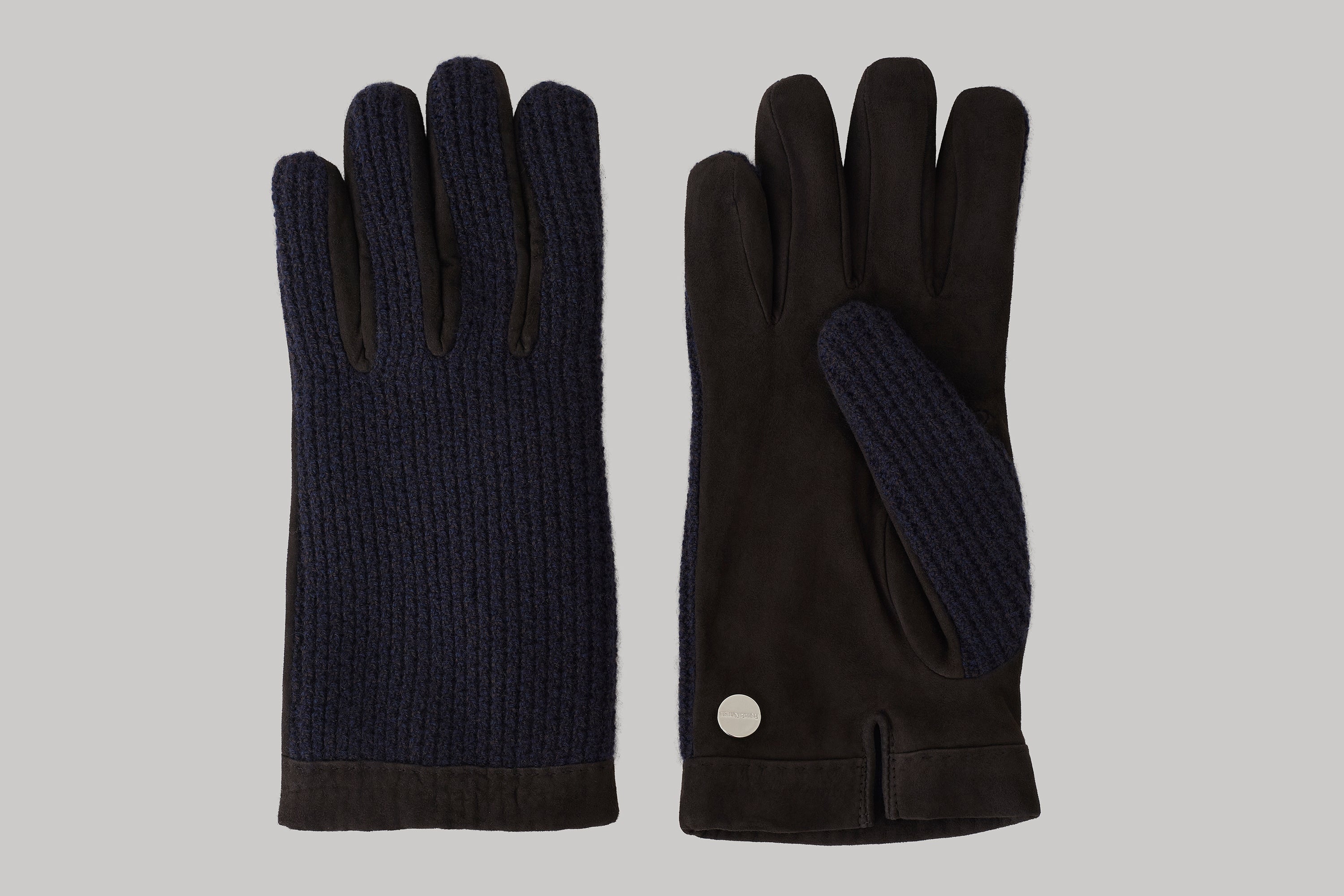 Gants bicolores en utlimum cachemire et suède