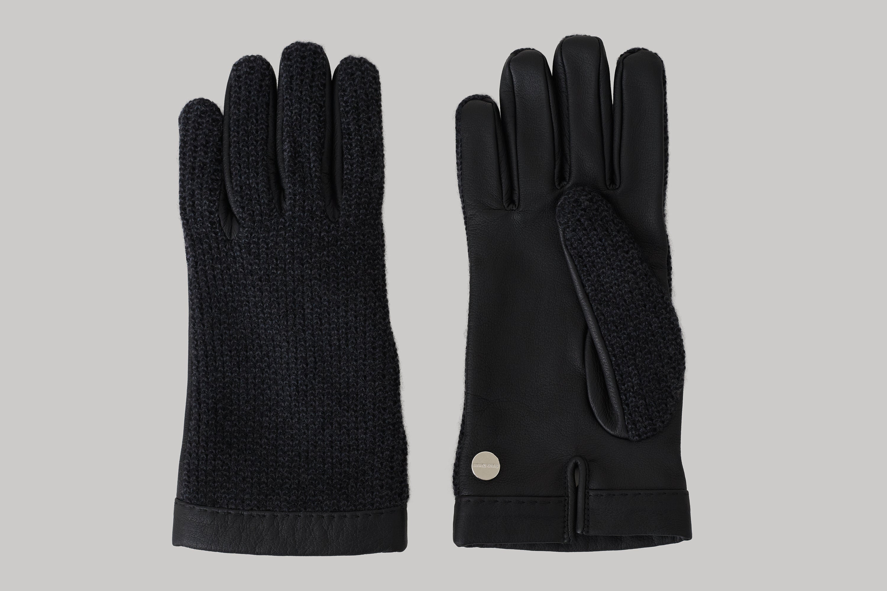 Two-tone ultimum cashmere® and deerksin gloves