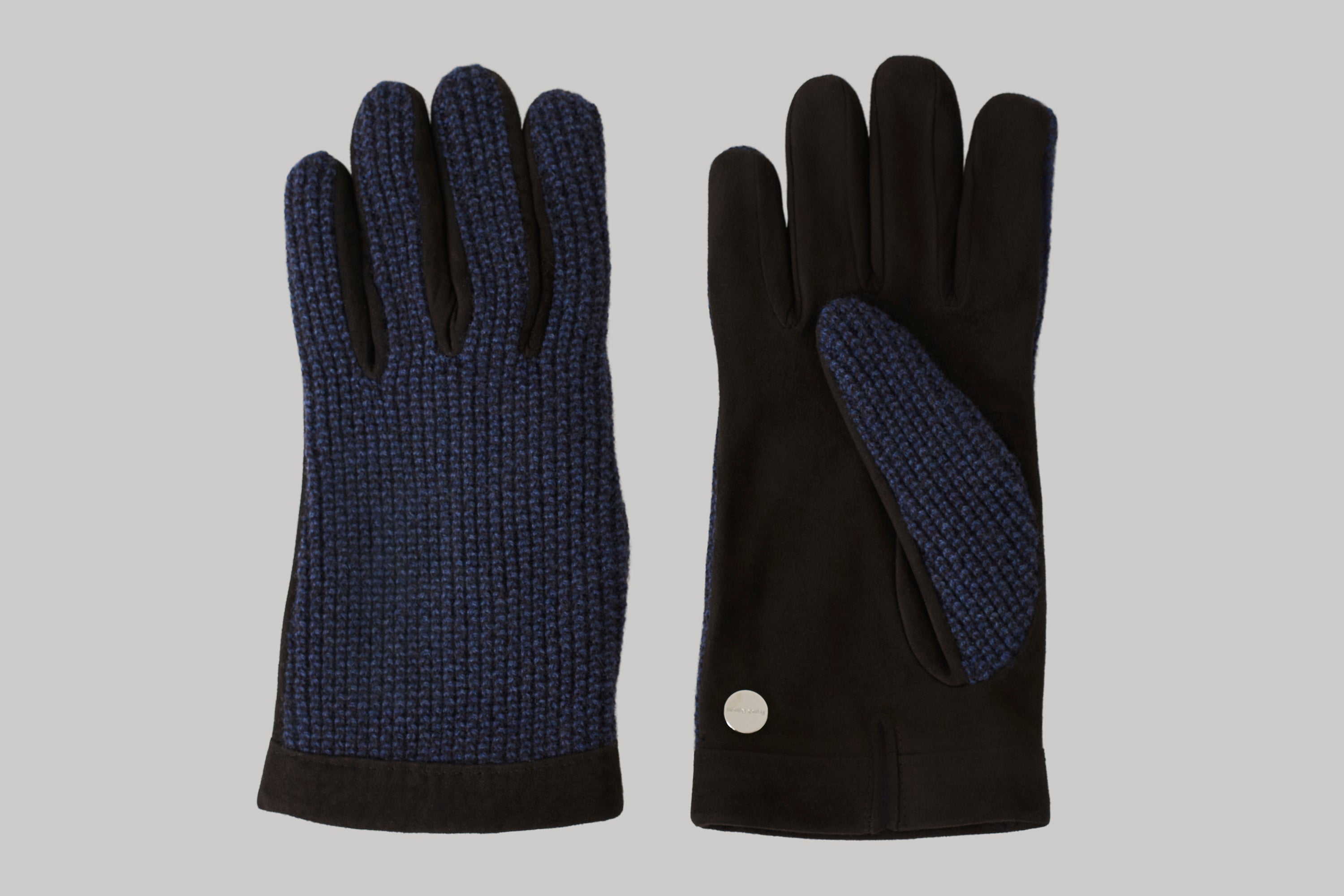 Gants bicolores en utlimum cachemire et suède