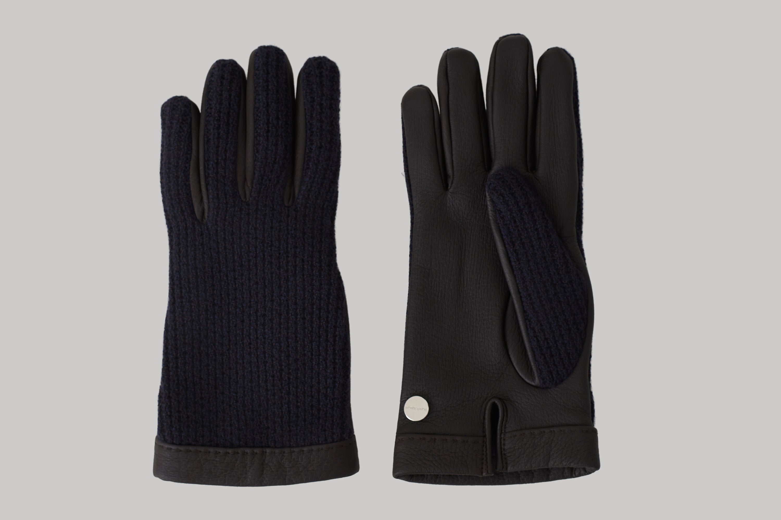 Two-tone ultimum cashmere® and deerksin gloves