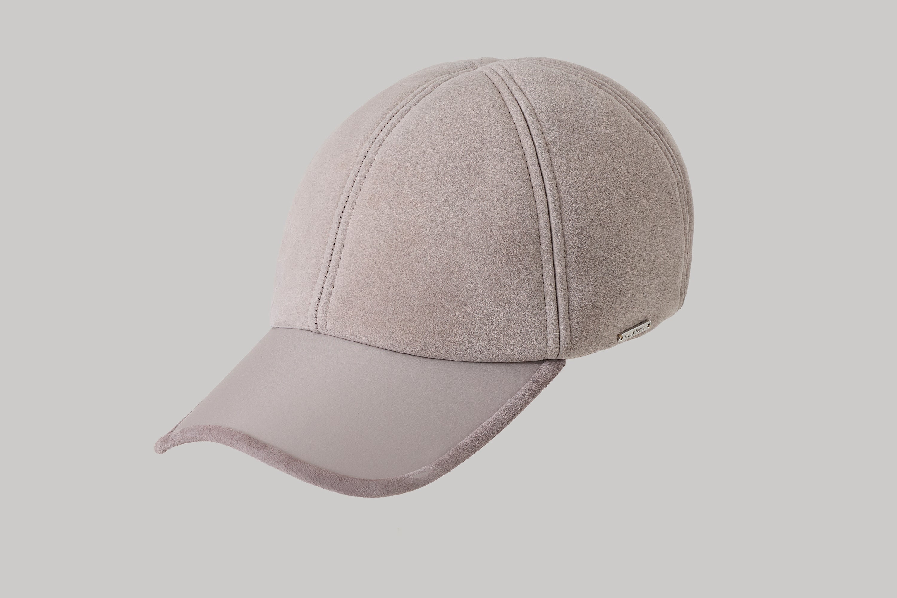 Casquette Baseball en suède doublée en mouton