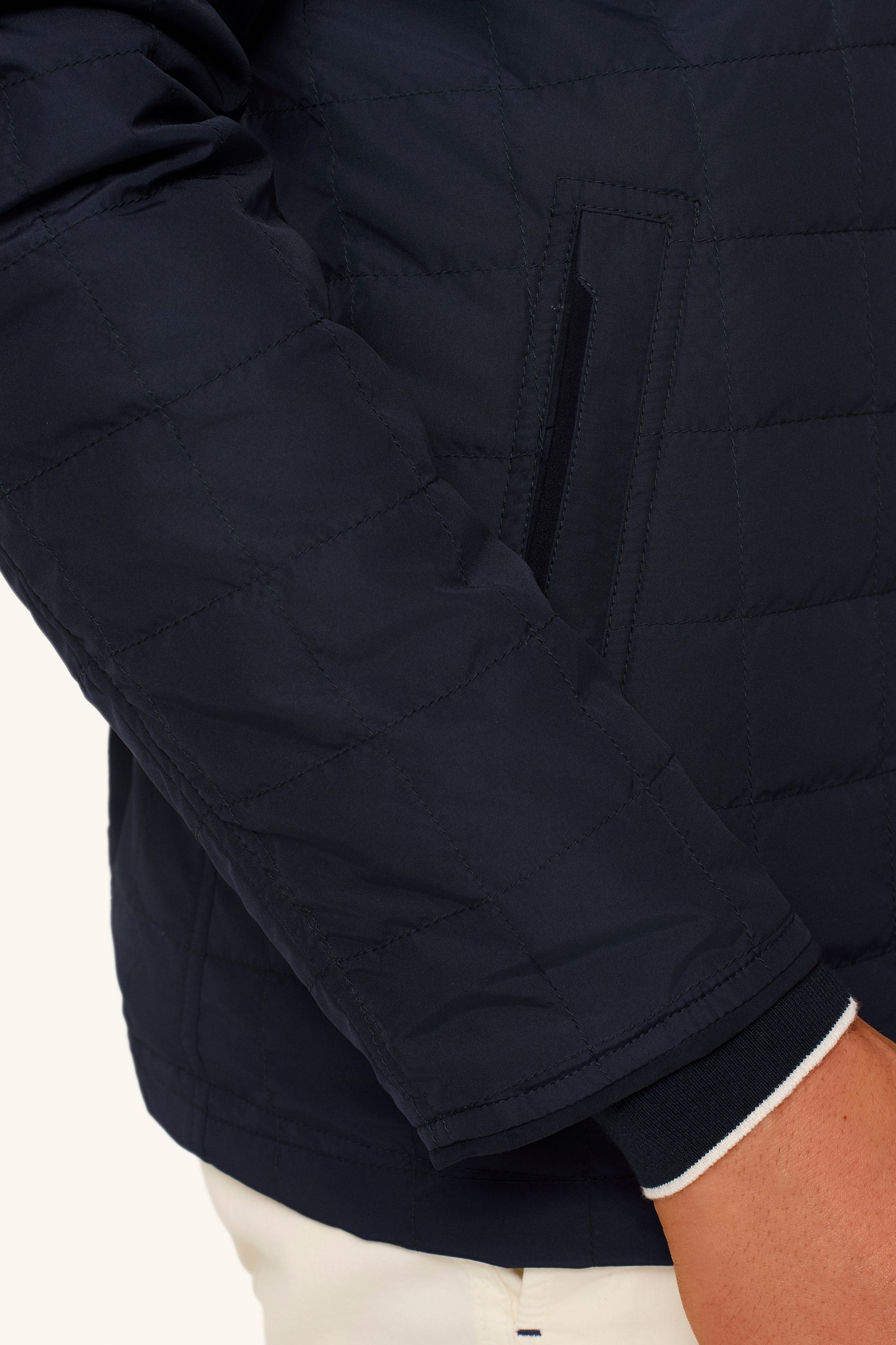 TOM reversible ultra-light silk nylon parka