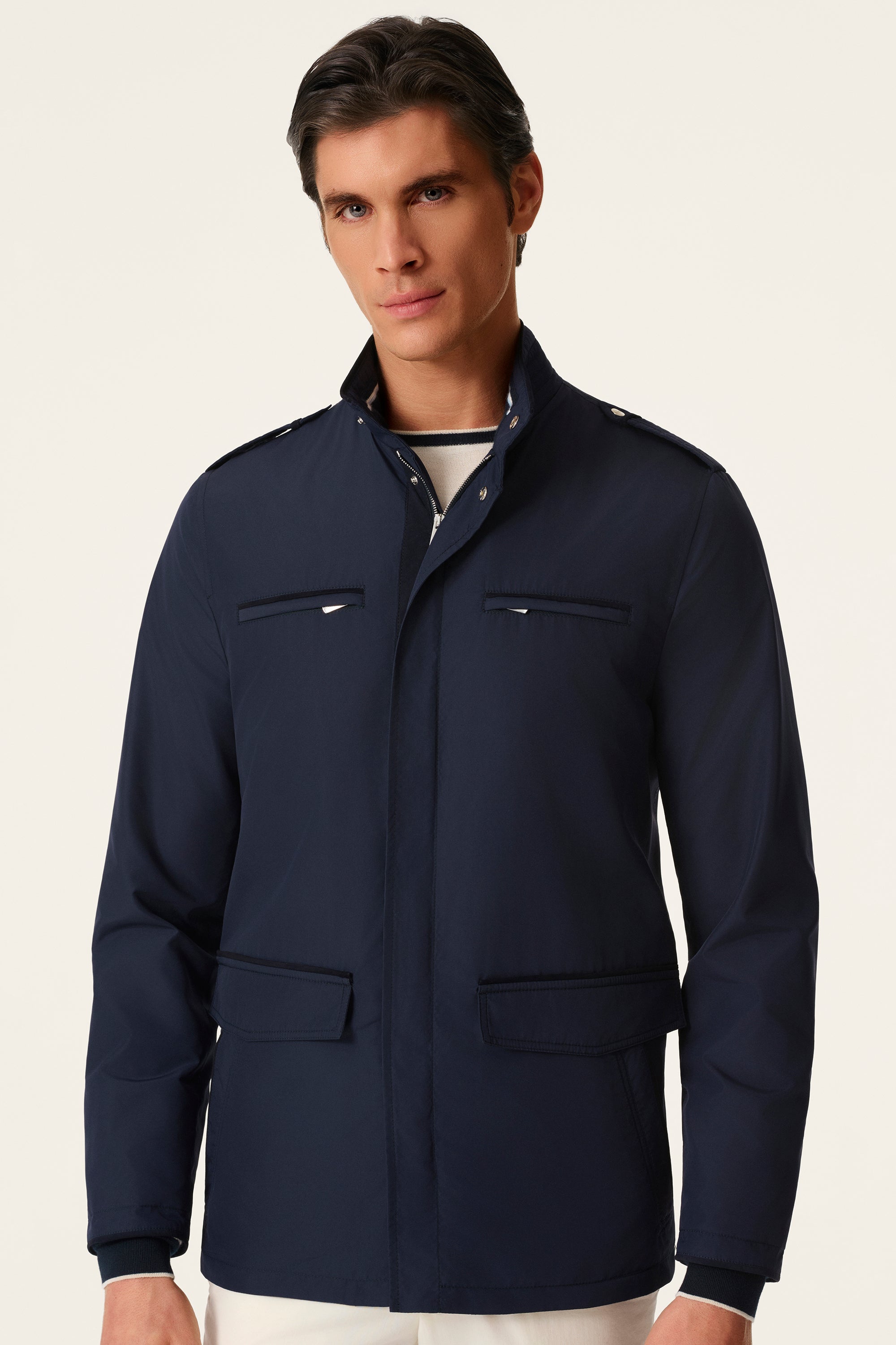 DONALD ultra-light silk nylon parka