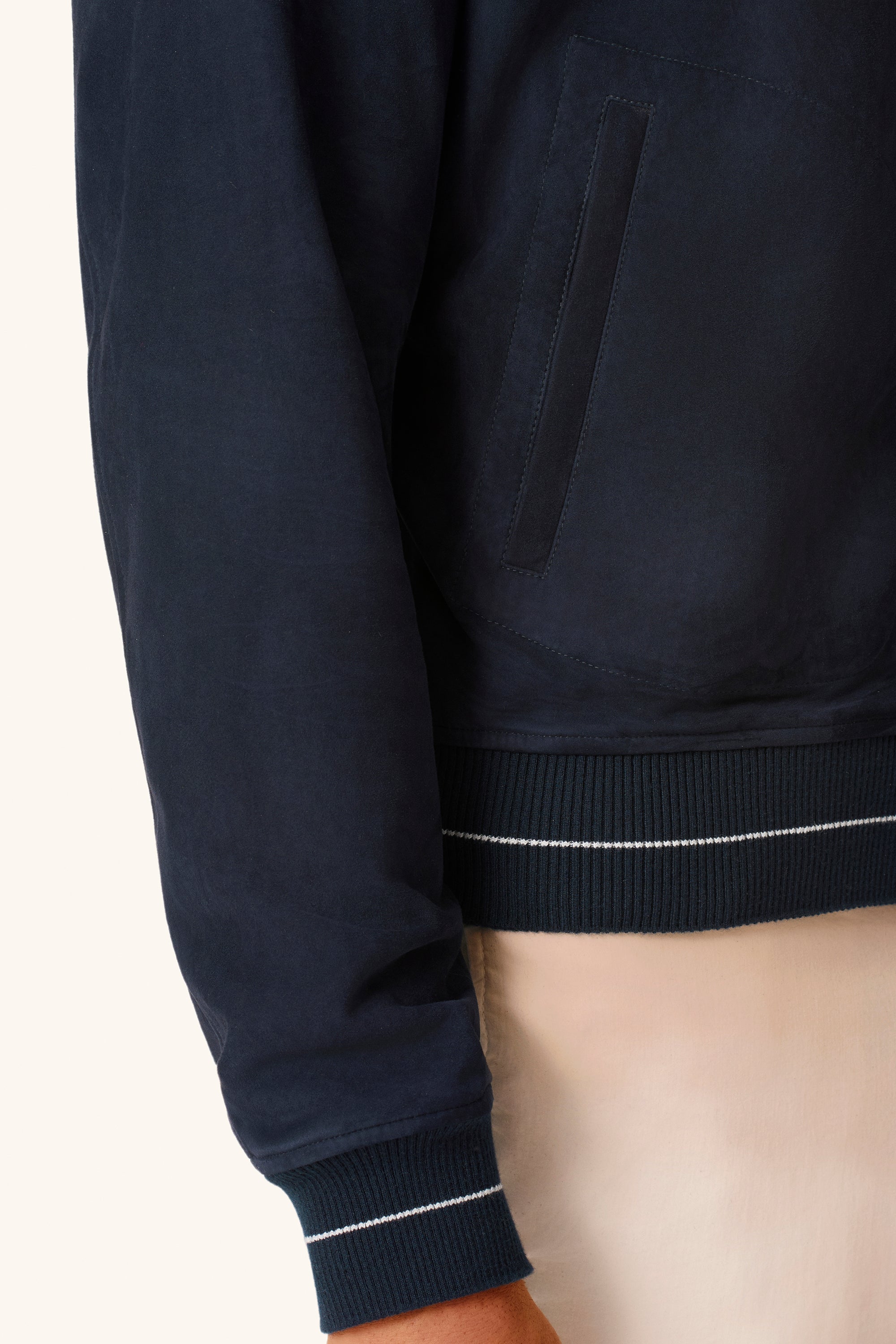 Blouson réversible en suède et cuir nappa CONFORT