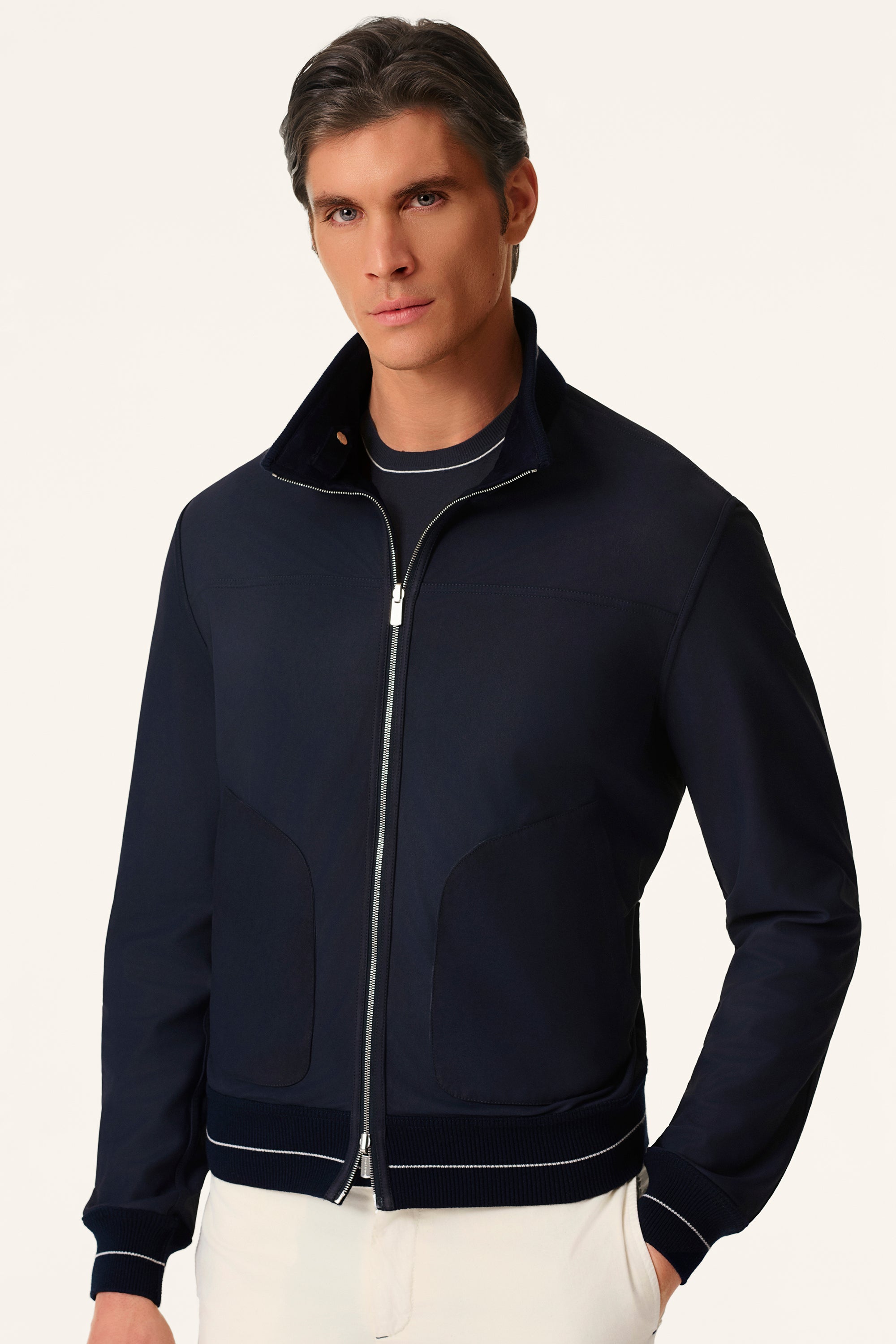 Blouson réversible en suède et cuir nappa CONFORT